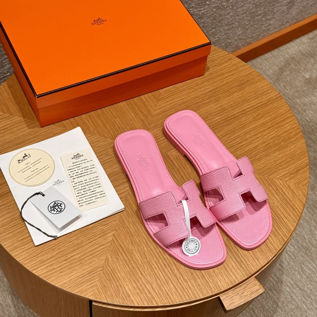 에르메스 올란 도마뱀 가죽 샌들 상세 이미지 4