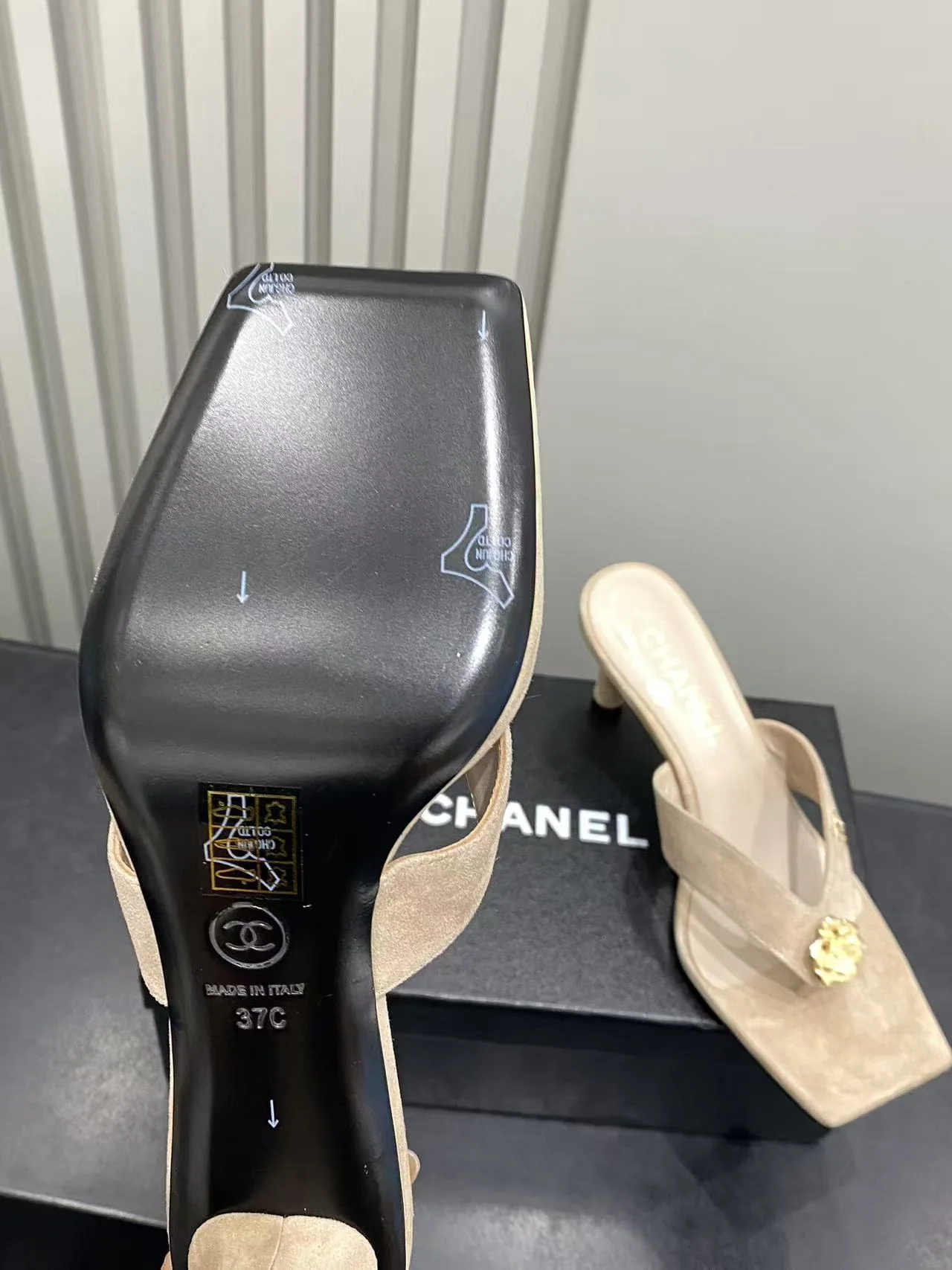 샤넬 카멜리아 스퀘어토 플립플랍 143719 Chanel 상세 이미지 9