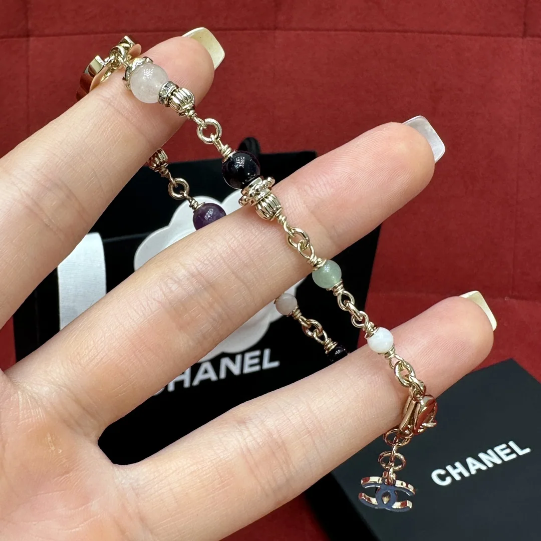 샤넬 마카롱 크리스탈 더블 C 목걸이 상세 이미지 3