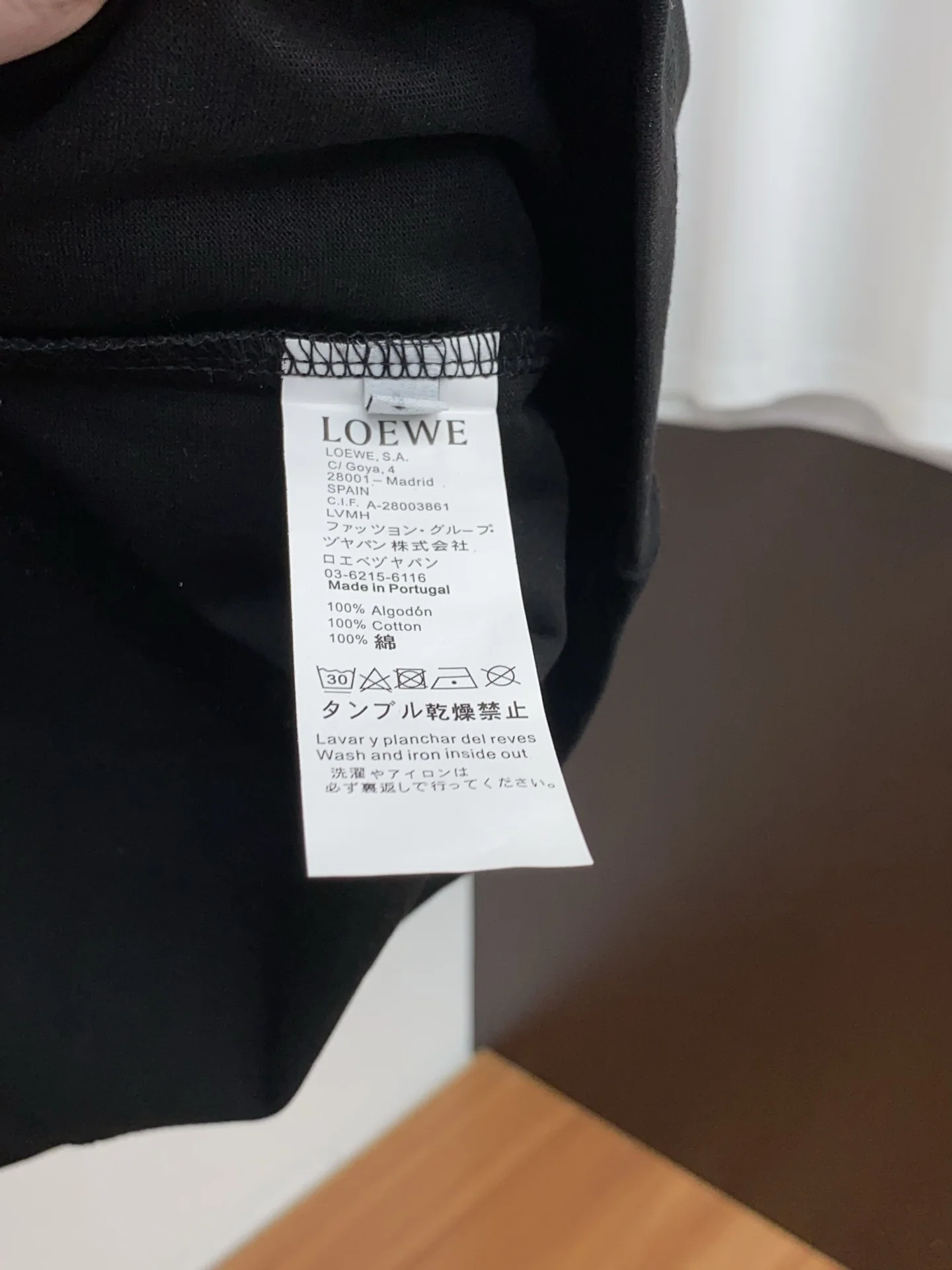 로에베 크루넥 코튼 반팔 티셔츠 상세 이미지 6