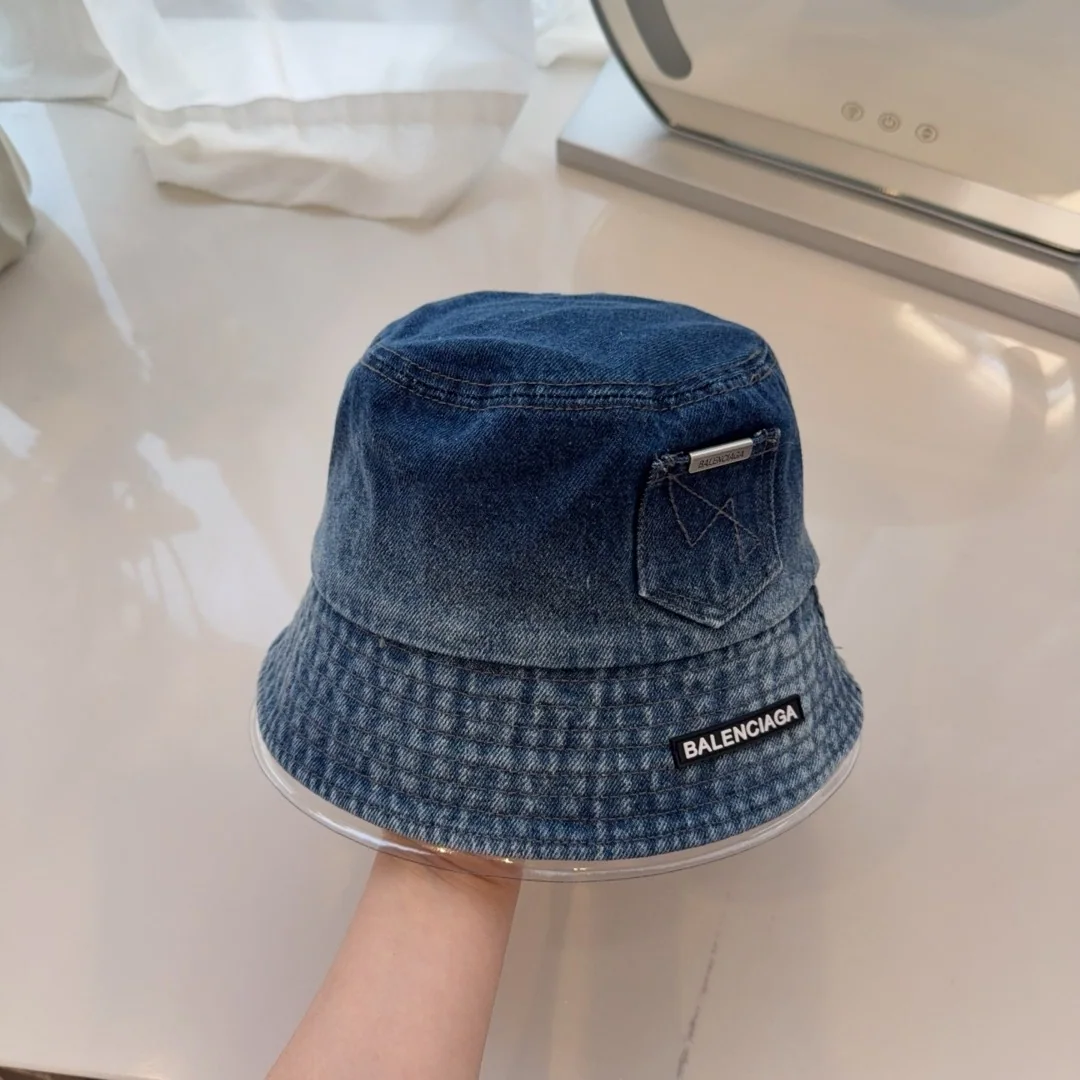 발렌시아가 데님 포켓 버킷햇 모자 상세 이미지 2
