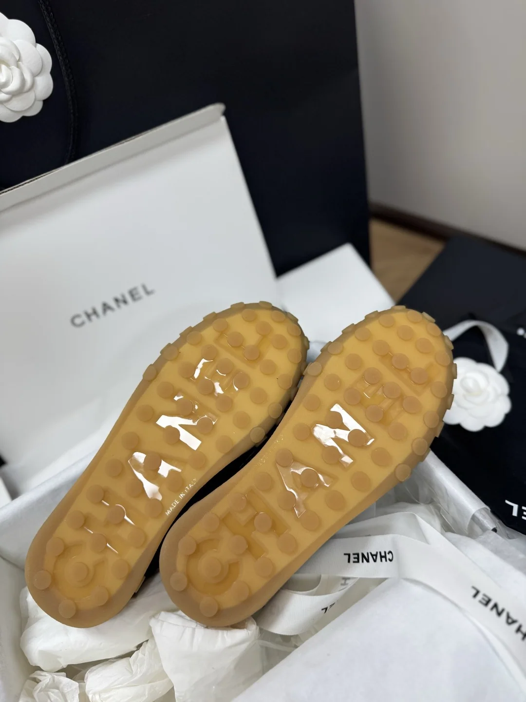 샤넬 26 S 레트로 스웨이드 캔버스 여성 신발 상세 이미지 8