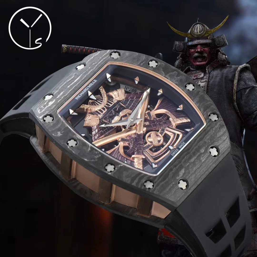 리차드밀 RM 47 블랙 그레이 투르비용 세라믹 남성 시계 레플리카 44996 Richard Mille