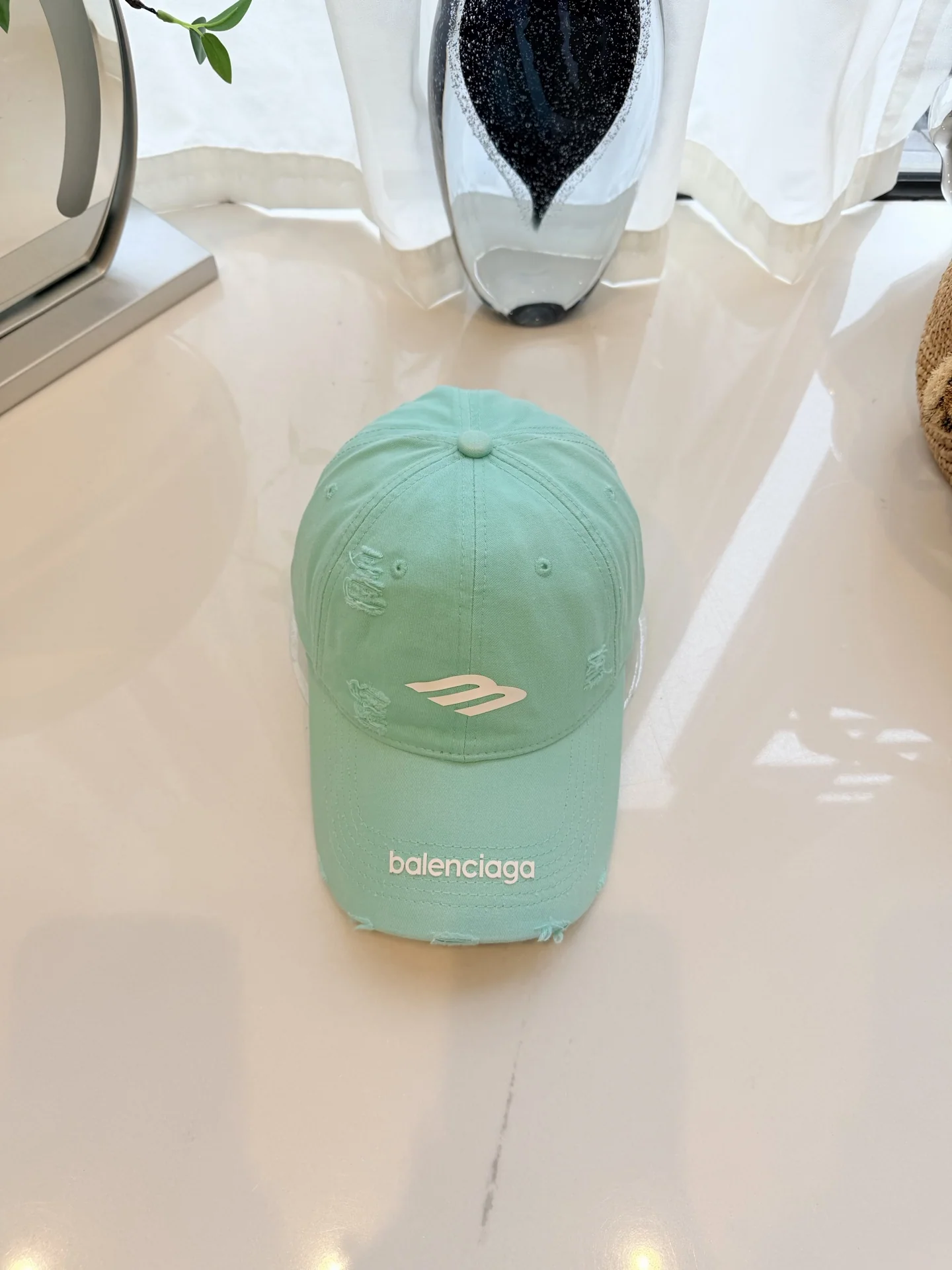 발렌시아가 마카롱 컬러 베이스볼 모자 상세 이미지 1