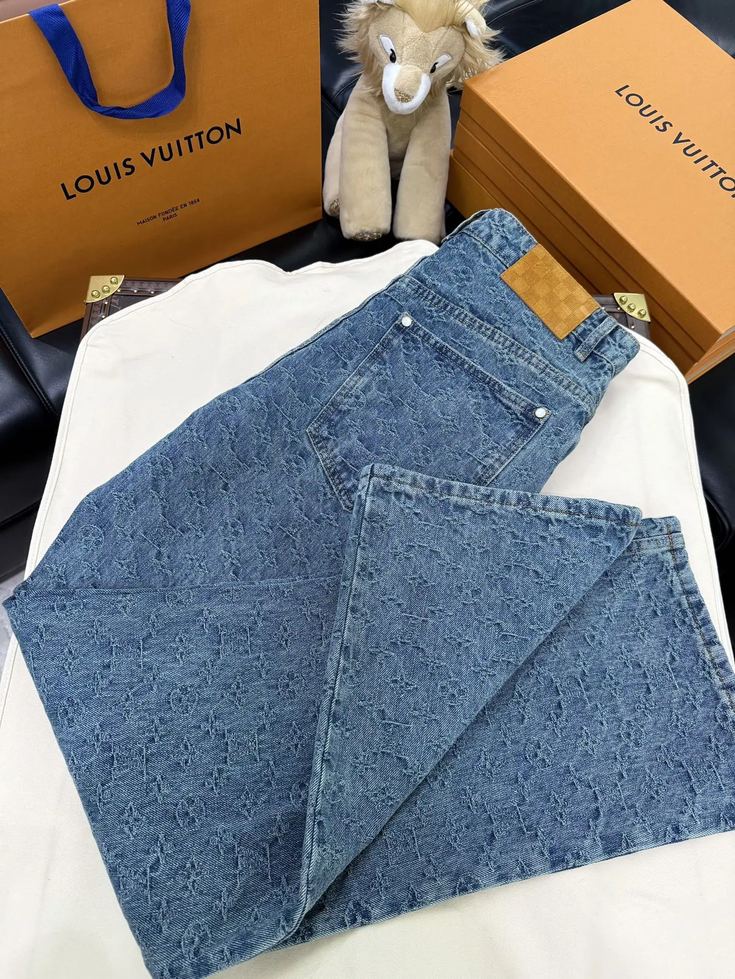 루이비통 LV 자카드 여성 바지 상세 이미지 2
