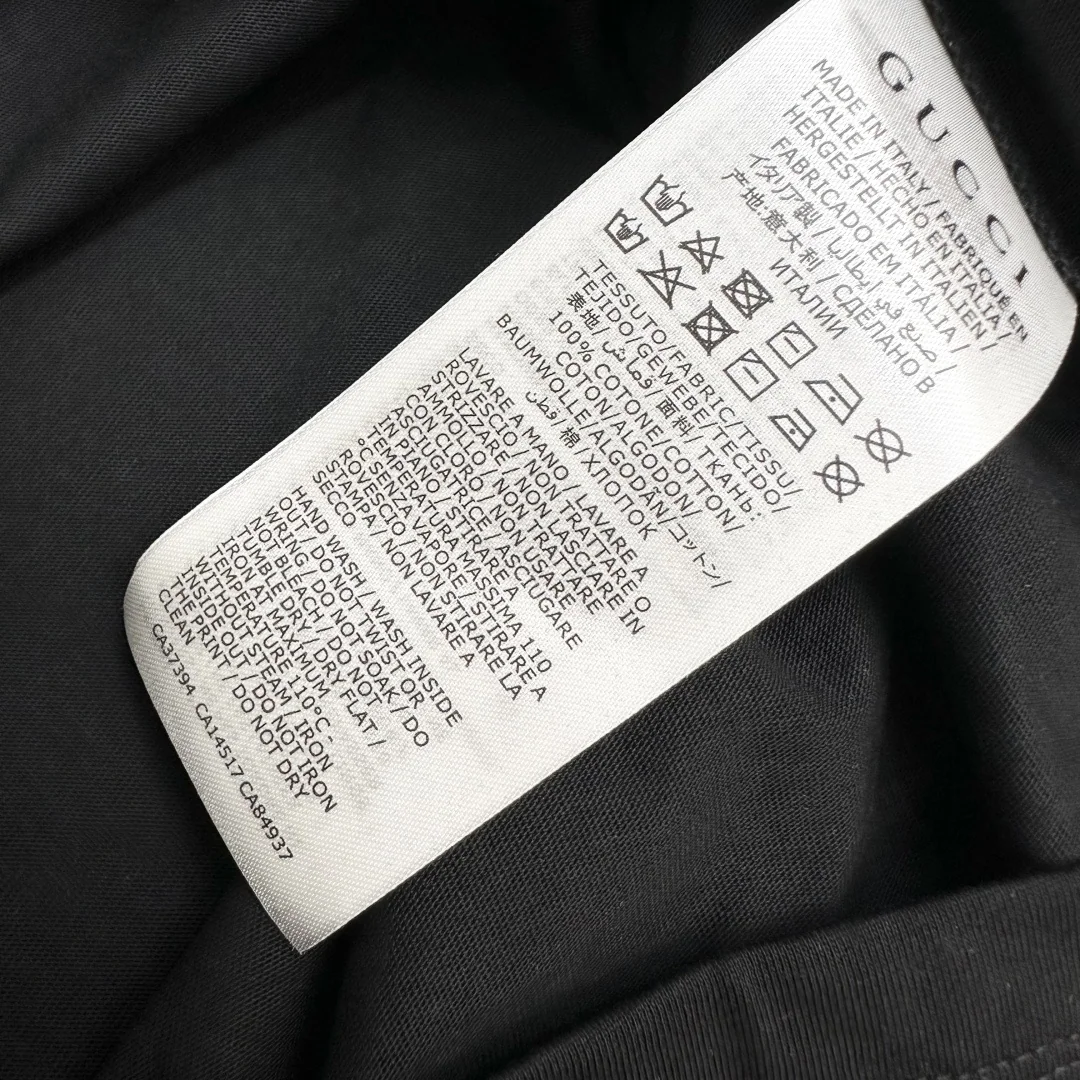구찌 크루넥 자수 고양이 로고 반팔 티셔츠 상세 이미지 8
