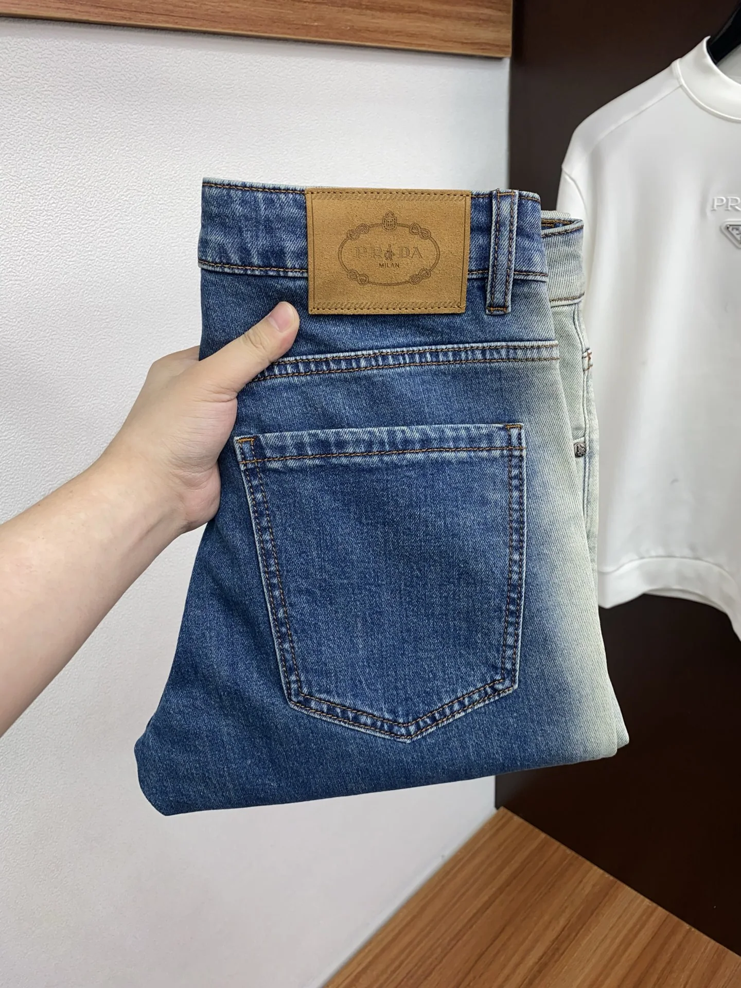 프라다 데님 청바지 상세 이미지 1