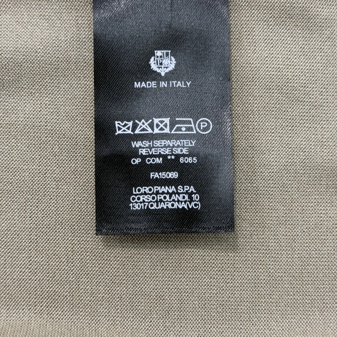 로로피아나 자수 스트라이프 폴로 반팔 니트 티셔츠 상세 이미지 9