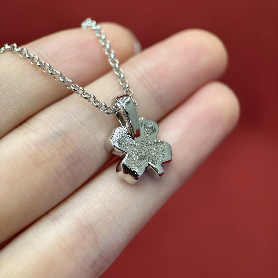 샤넬 네 잎 클로버 더블 C 장식 목걸이 상세 이미지 6