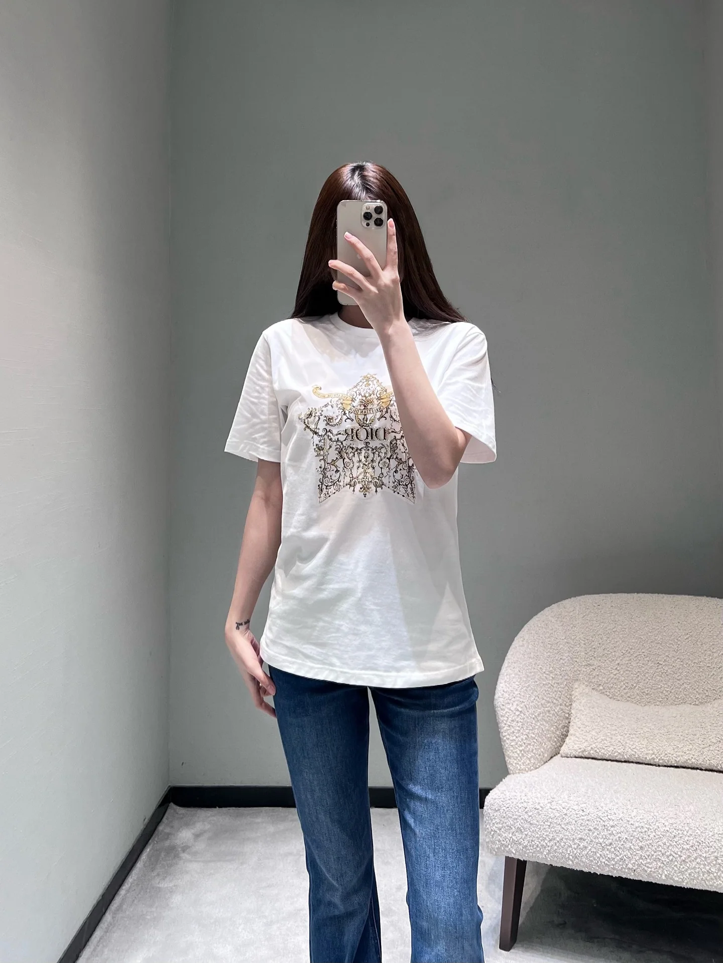 디올 스타버스트 라인스톤 반팔 티셔츠 26 SS 상세 이미지 7