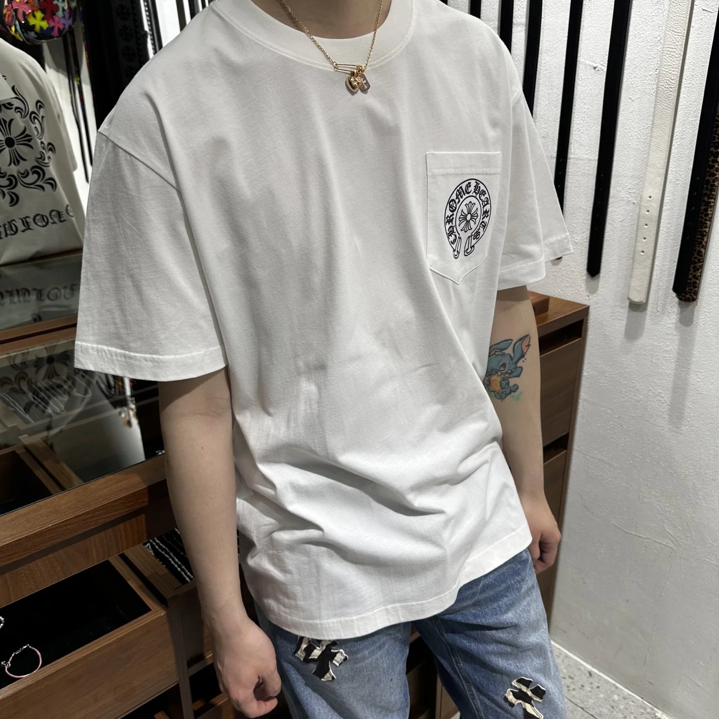 크롬하츠 남성 반팔 티셔츠 상세 이미지 9