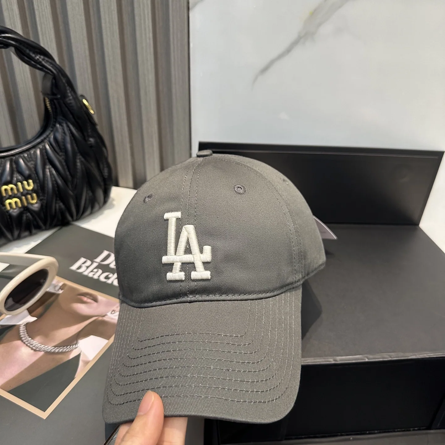 MLB 3D LA 자수 유니섹스 야구모자 상세 이미지 2
