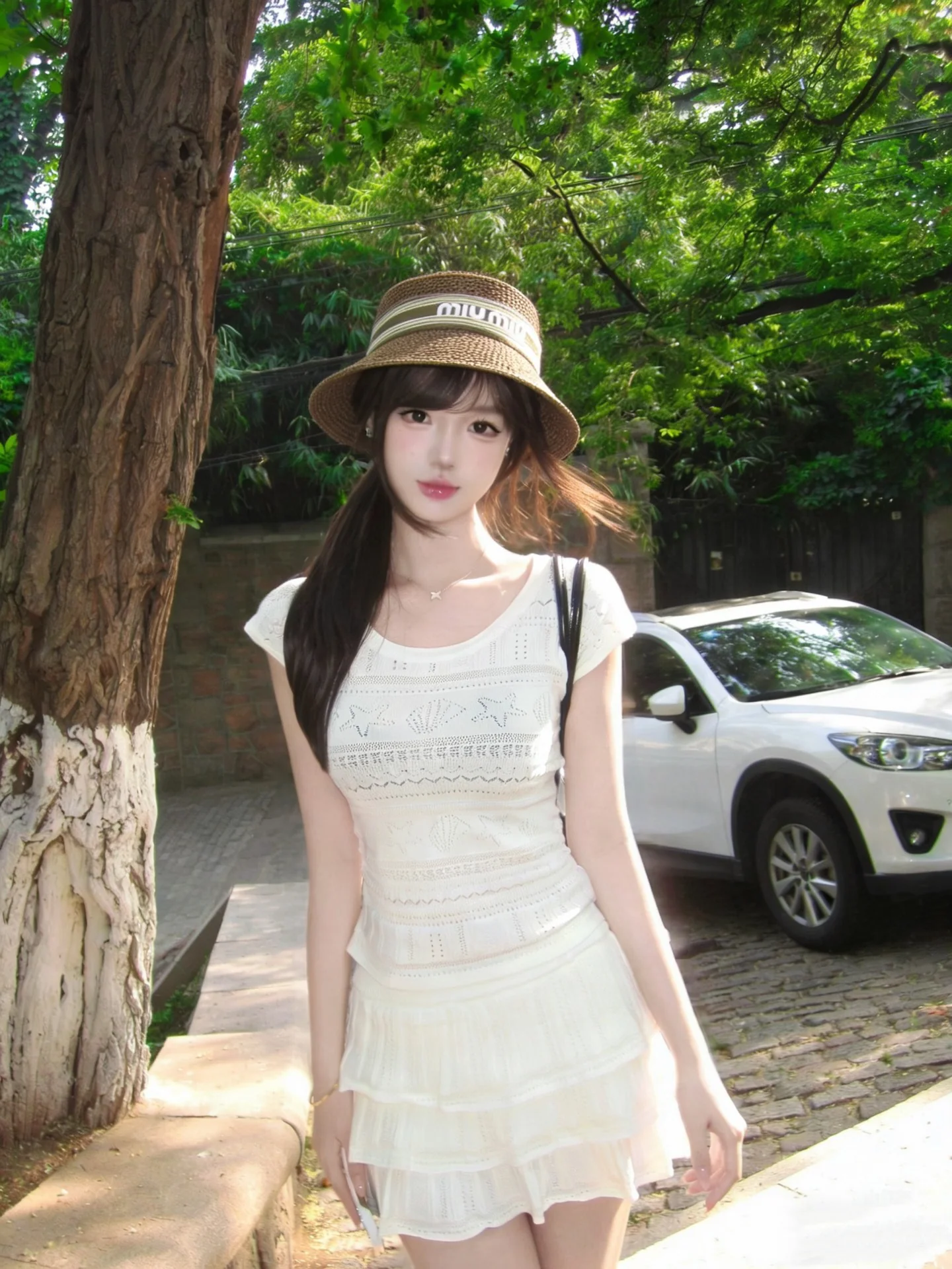 미우미우 모자 80736 Miu Miu Cap 상세 이미지 1