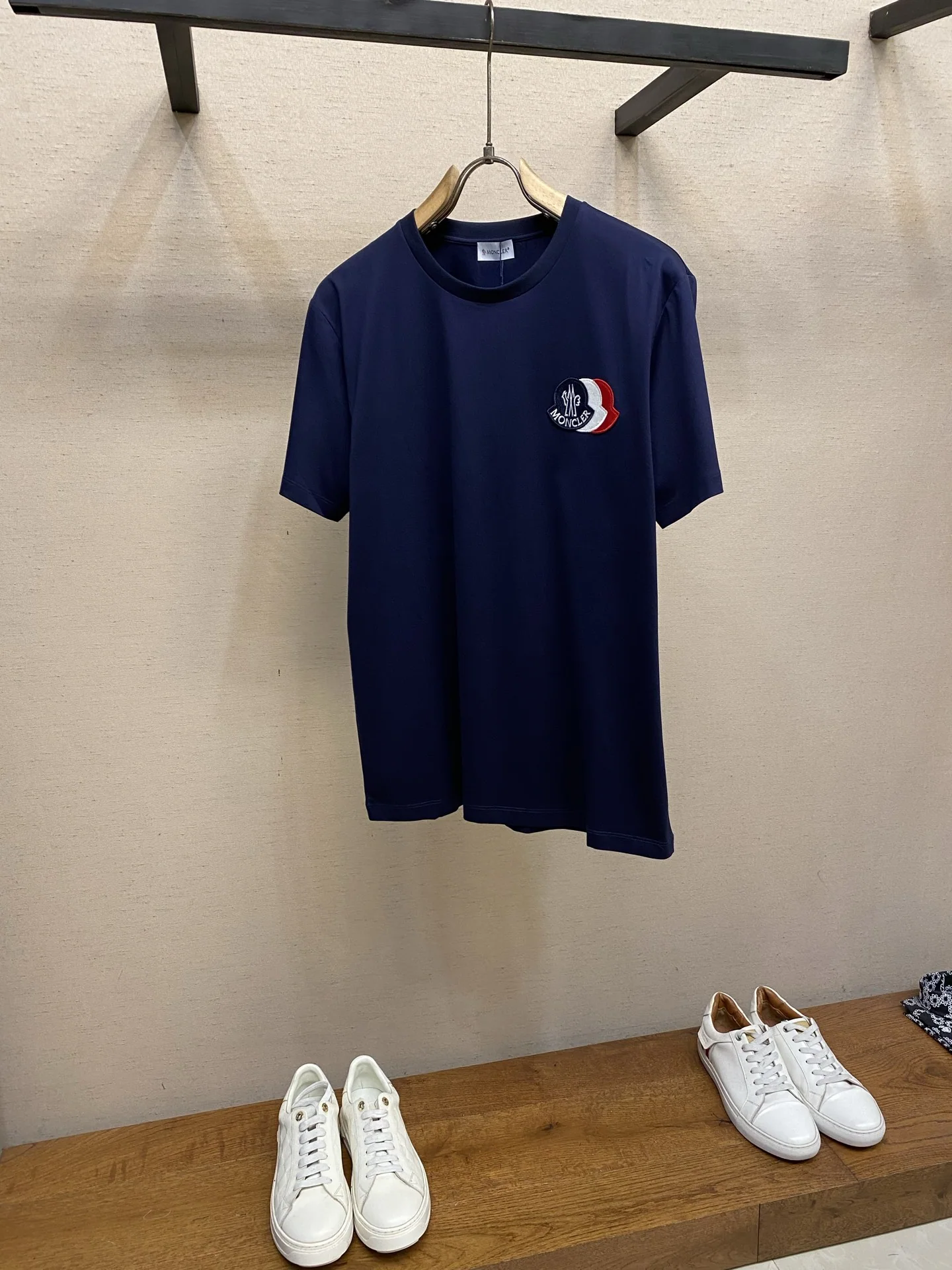 몽클레어 남성 코튼 스트레치 반팔 티셔츠 상세 이미지 1