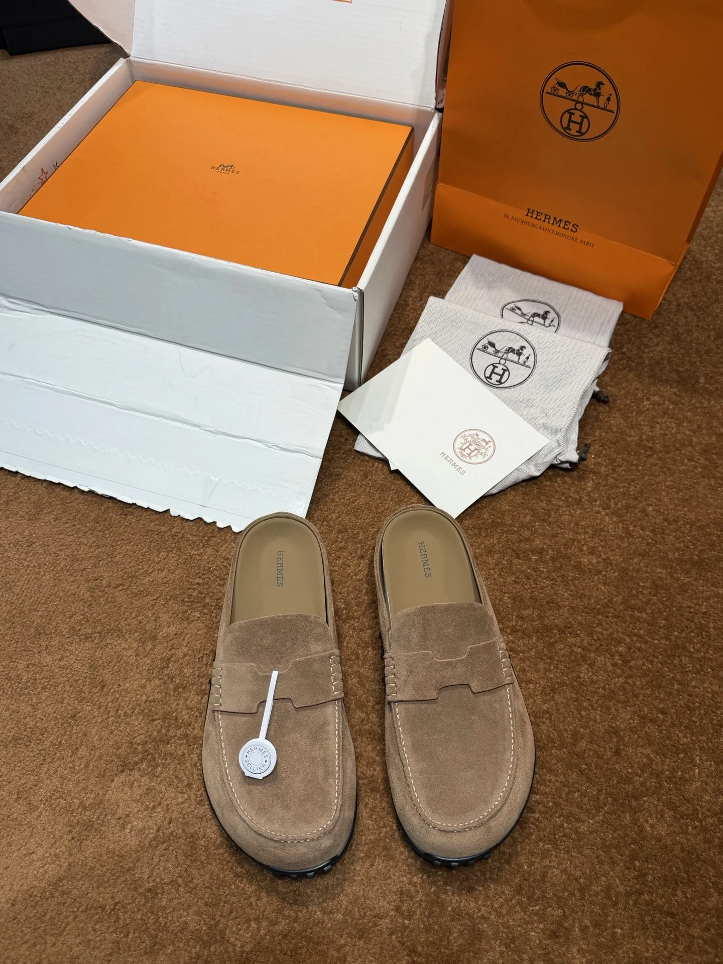 에르메스 남성 슬리퍼 154351