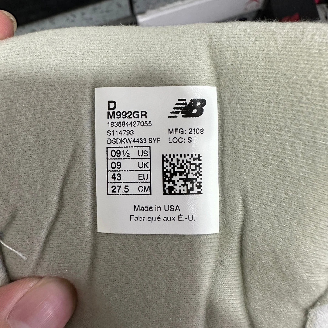 뉴발란스 [ZOK] 992 M992GR 202038 New Balance 992 Grey 상세 이미지 4