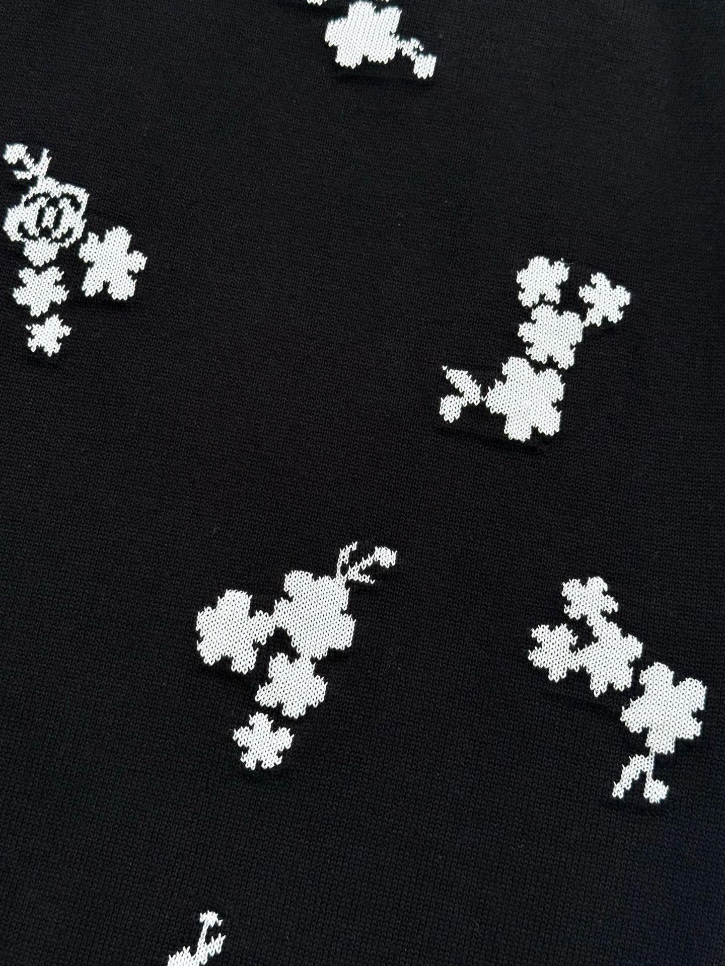 샤넬 플라워 반팔 니트 여성의류 2026 SS 상세 이미지 6