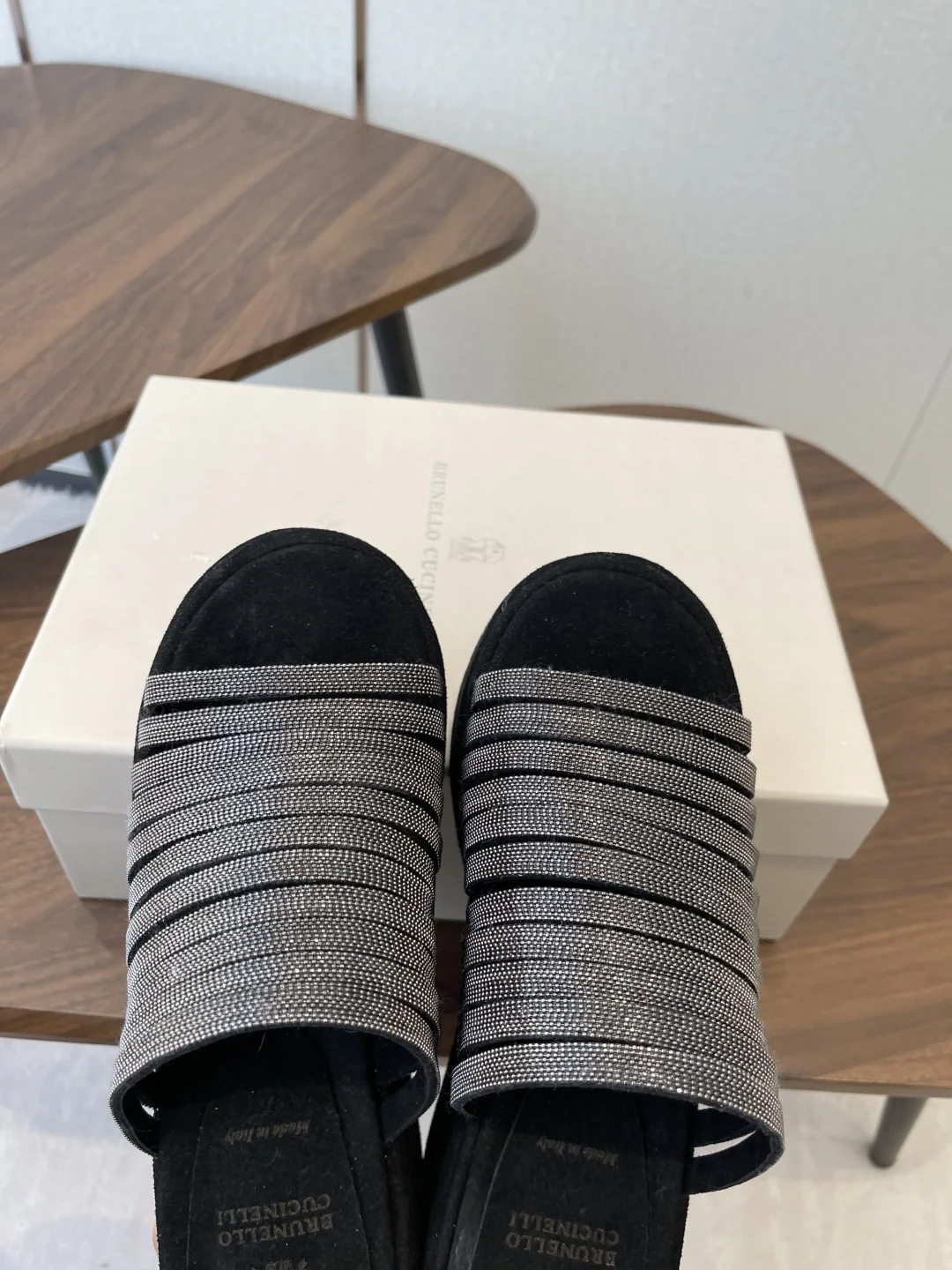 브루넬로쿠치넬리 비즈 장식 슬리퍼 샌들 상세 이미지 6