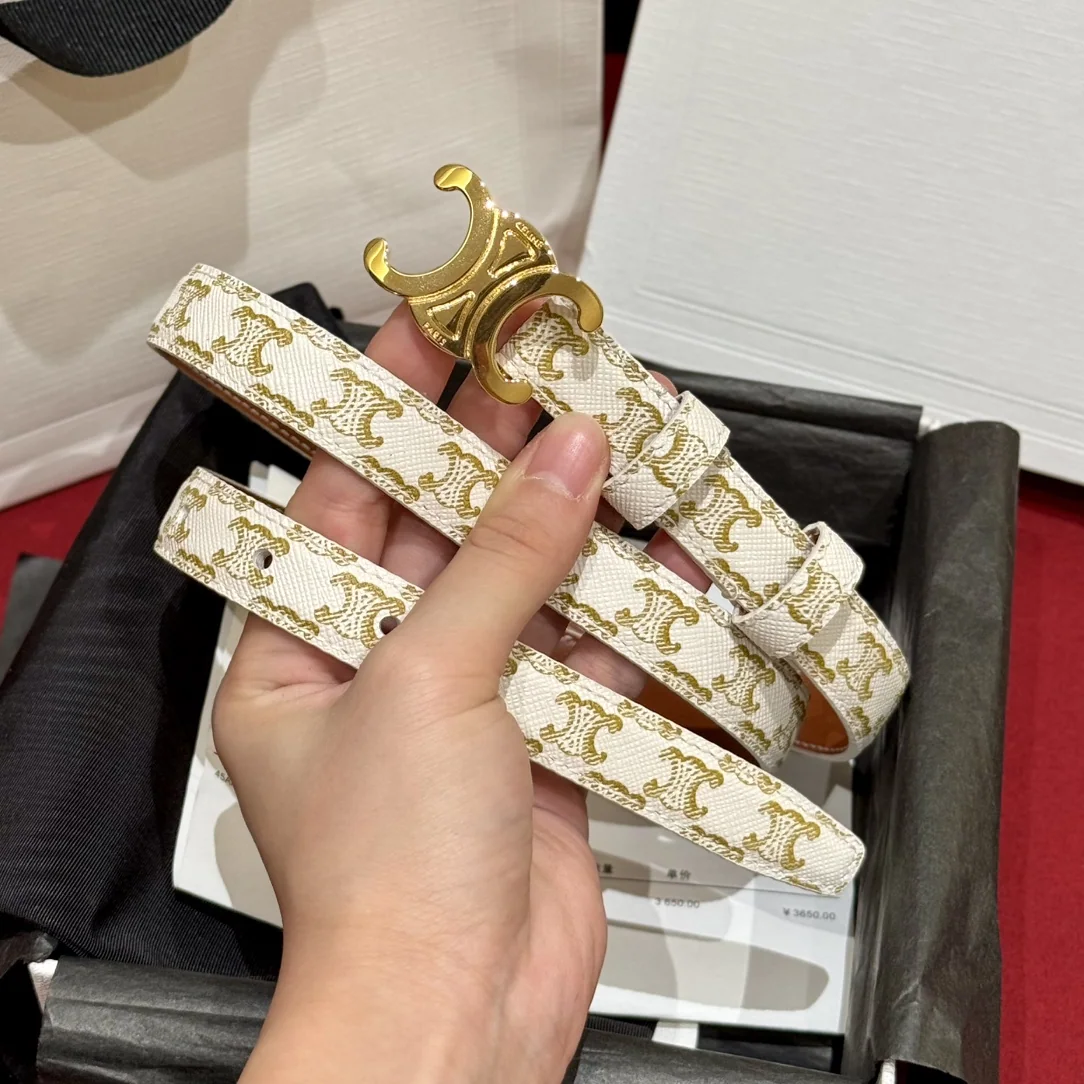 셀린느 트리옴프 양면 카프스킨 벨트 상세 이미지 2