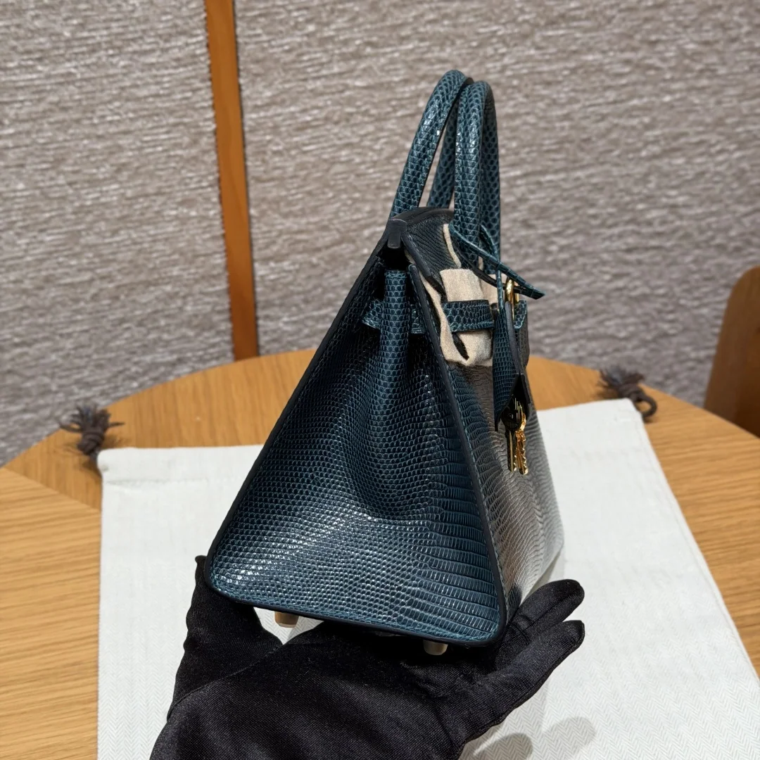 에르메스 버킨 20 도마뱀 가죽 가방 상세 이미지 4