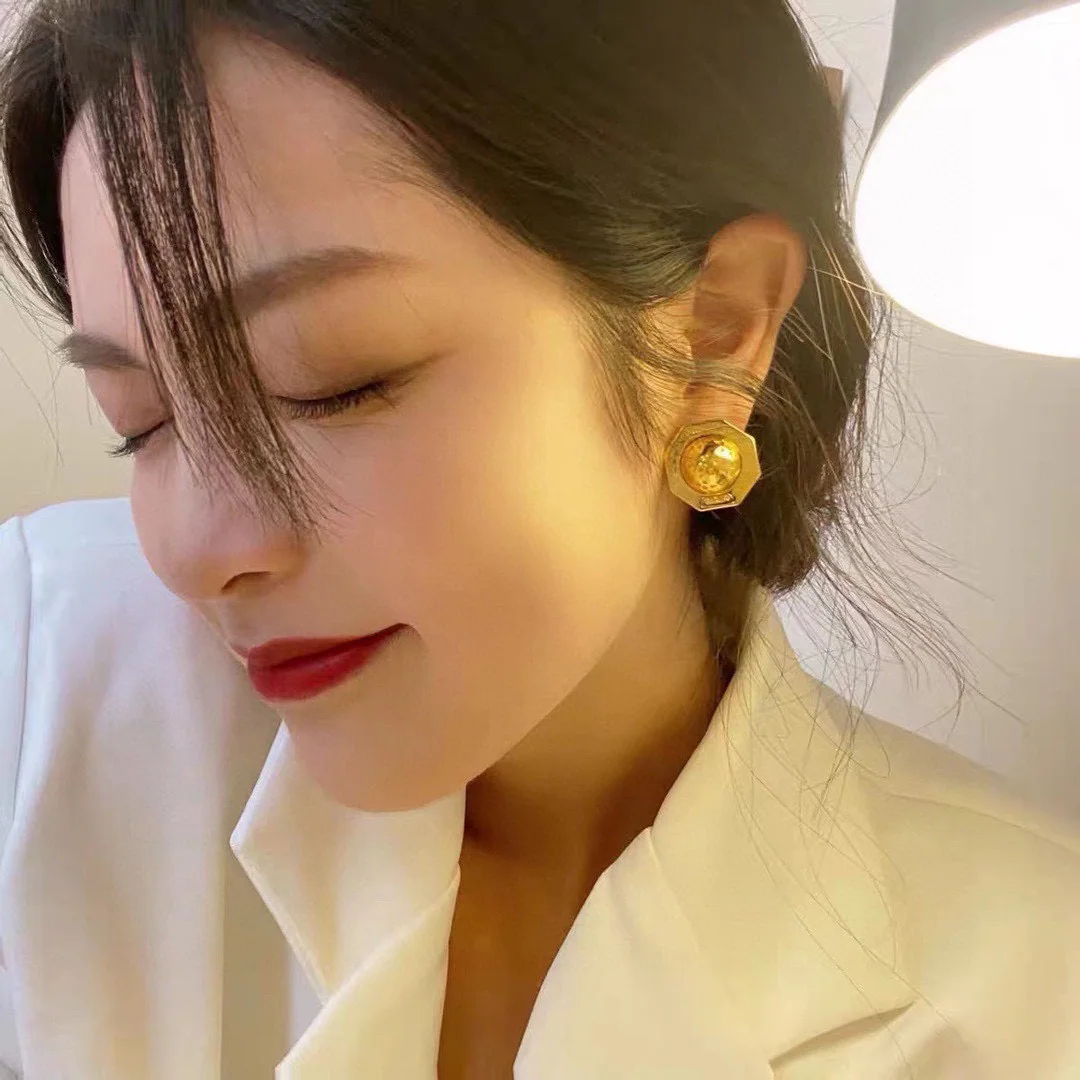 셀린느 행성 모티브 황동 귀걸이 상세 이미지 2