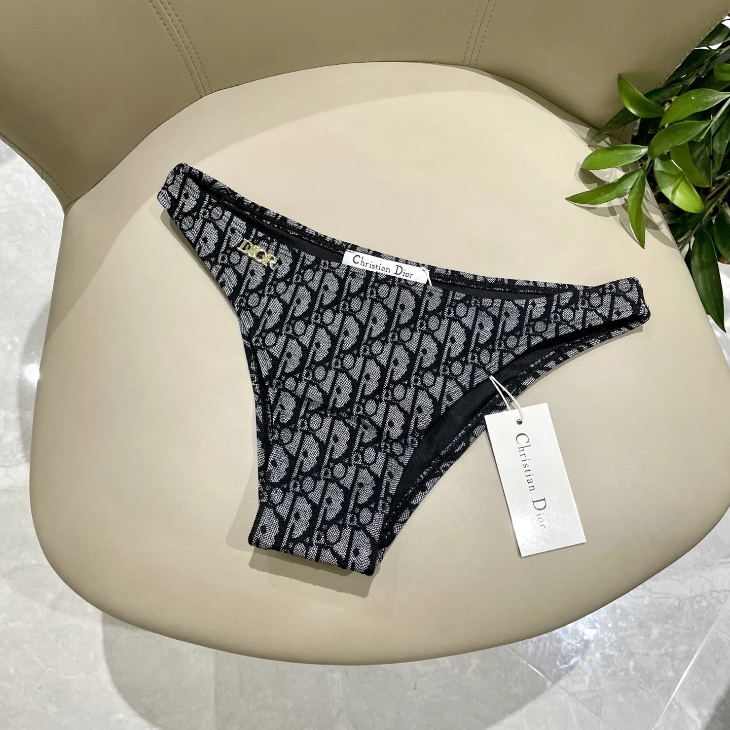 디올 자카드 원피스 수영복 상세 이미지 9