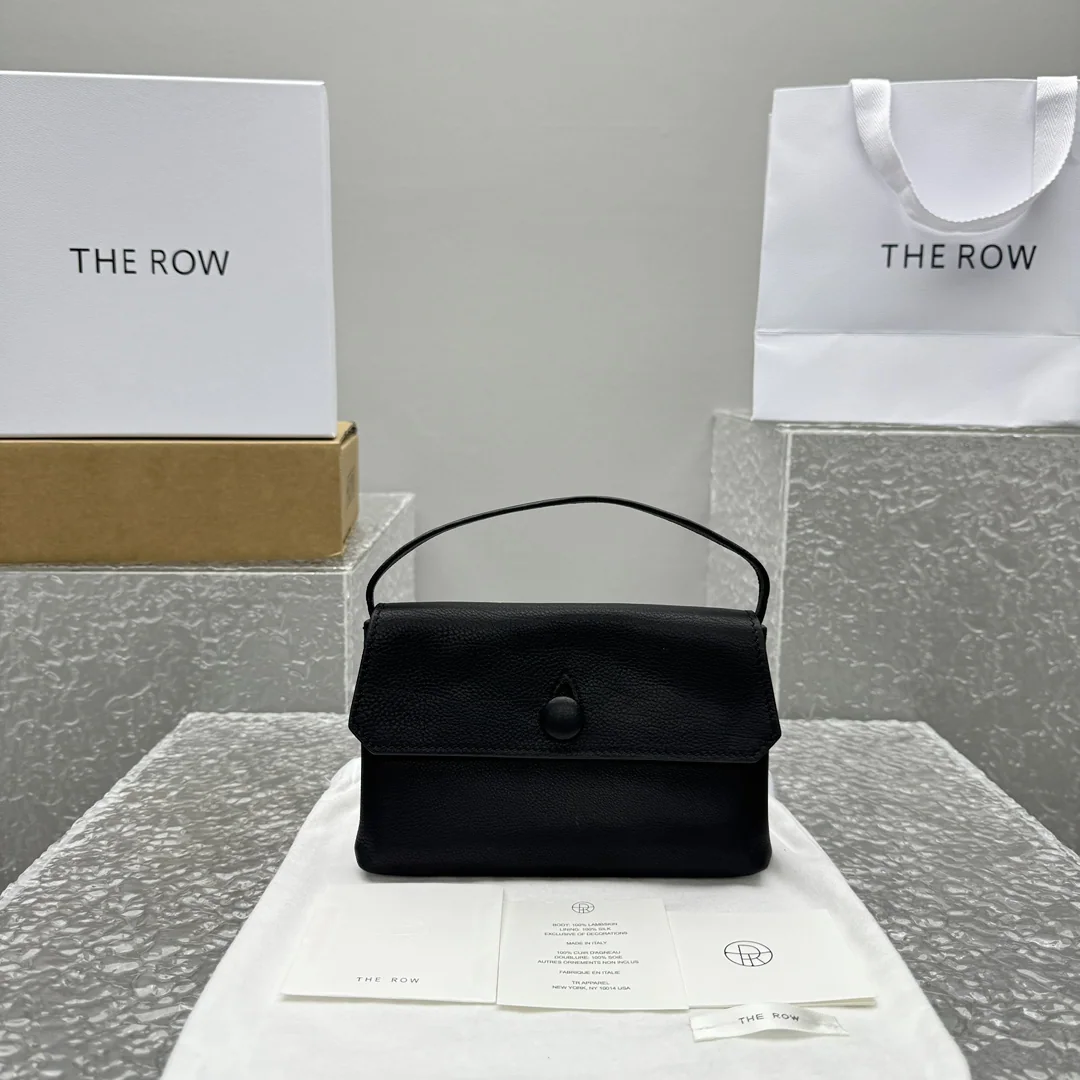 더로우 루사리 페블드 가죽 핸드백 상세 이미지 1