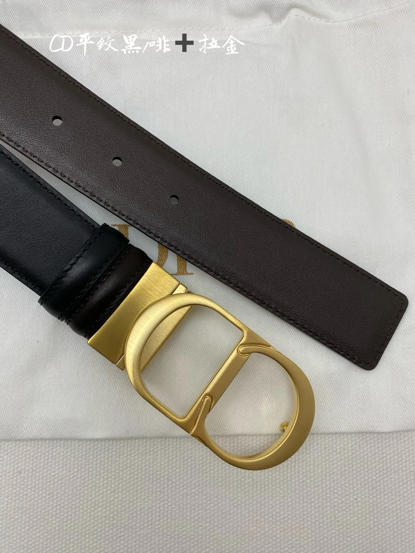 디올 소가죽 메탈 버클 벨트 상세 이미지 6