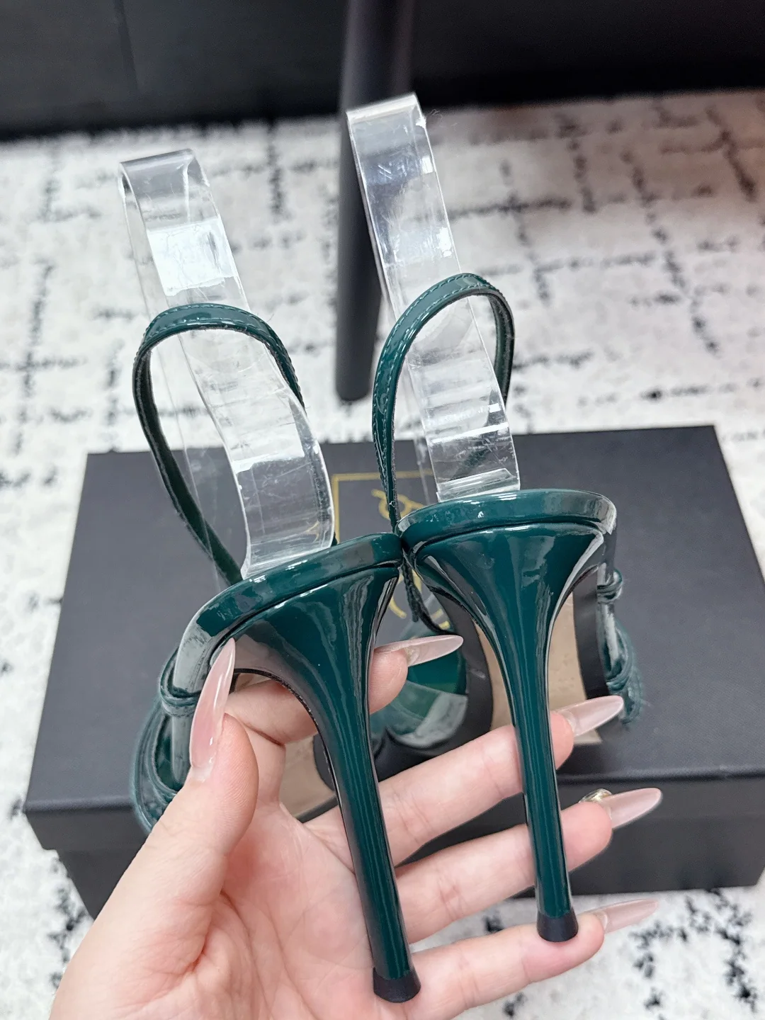 알레비 스트랩 하이힐 뮬 상세 이미지 8