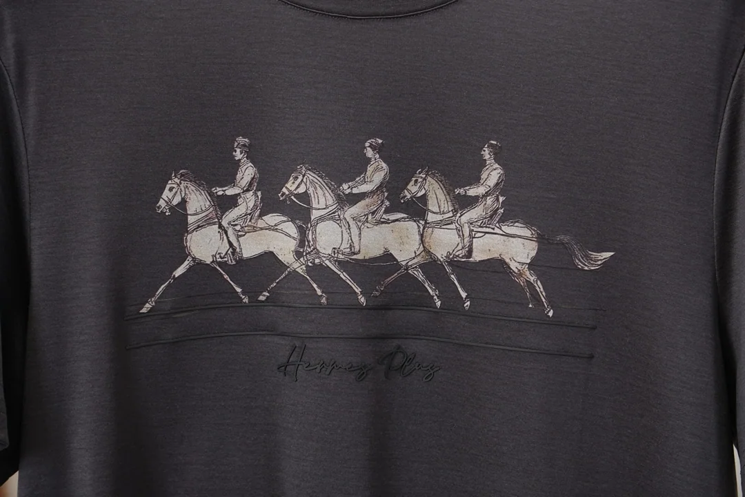 에르메스 남성 크루넥 반팔 티셔츠 상세 이미지 6