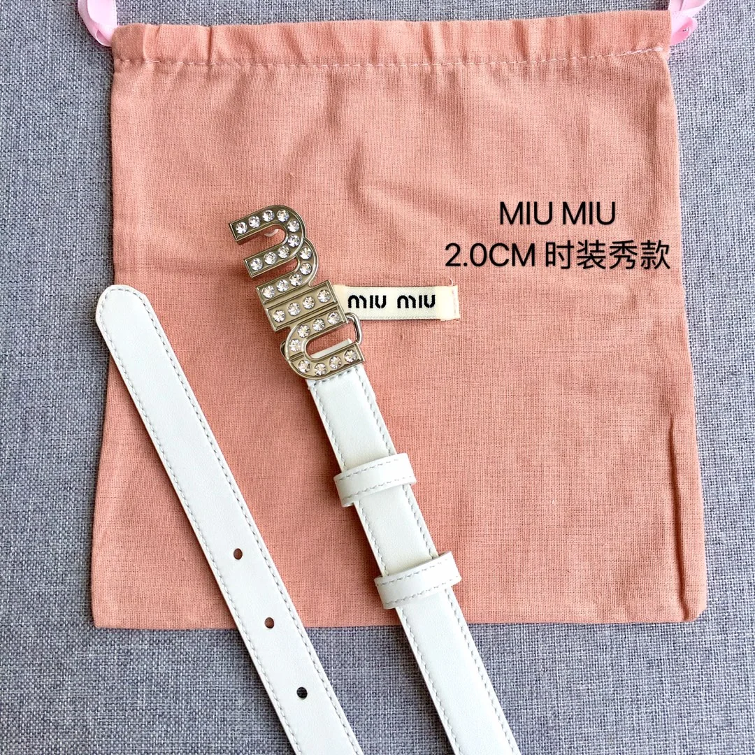 미우미우 가죽 벨트 상세 이미지 5