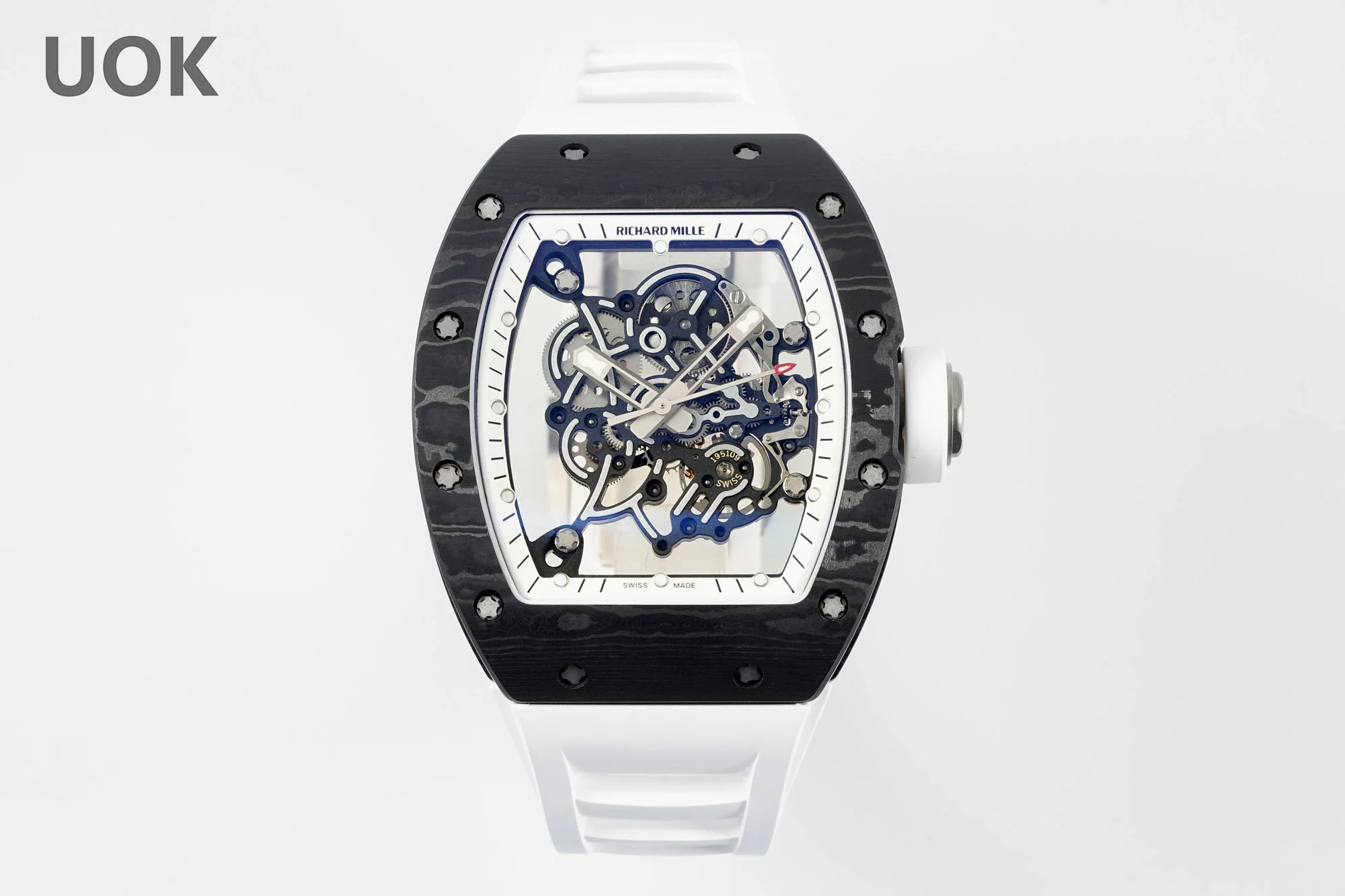 리차드밀 스켈레톤 RMUL 2 무브먼트 남성 시계 레플리카 44908 Richard Mille