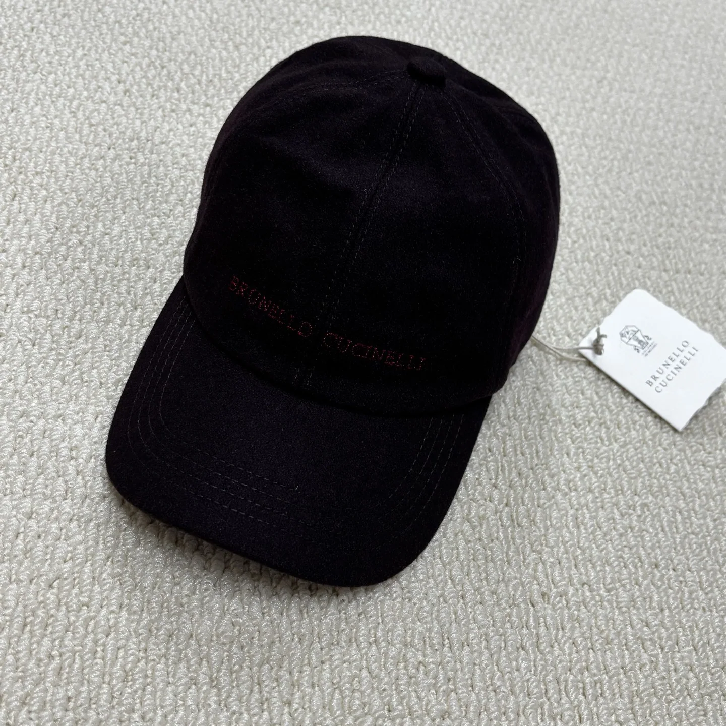 브루넬로쿠치넬리 본가죽 울 원단 베이스볼캡 상세 이미지 1