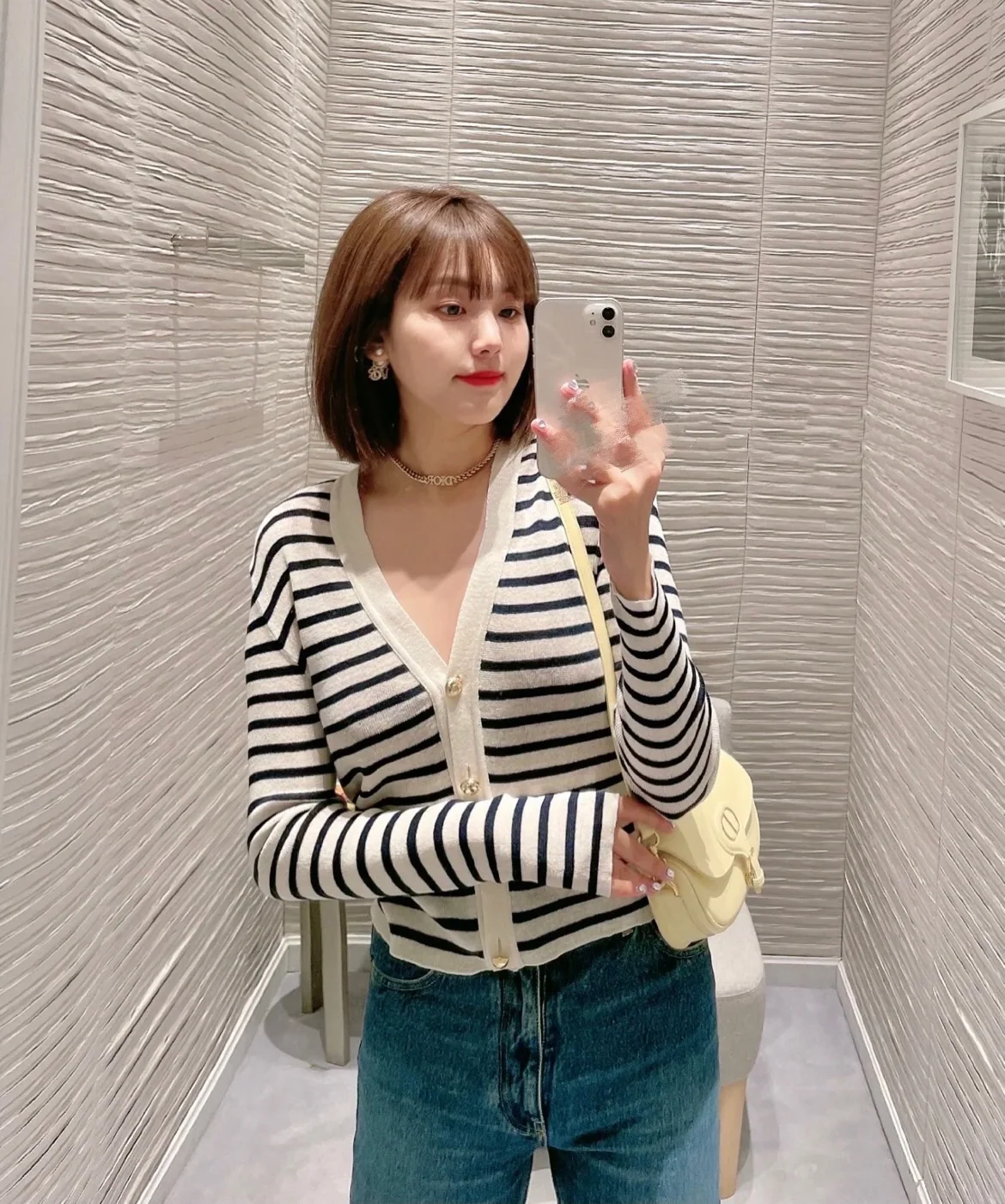 디올 체인 레터 목걸이 상세 이미지 8