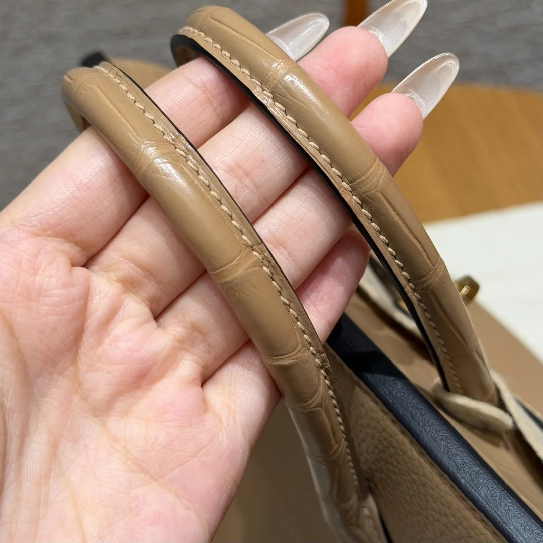 에르메스 버킨 25 매트 악어가죽 가방 상세 이미지 9