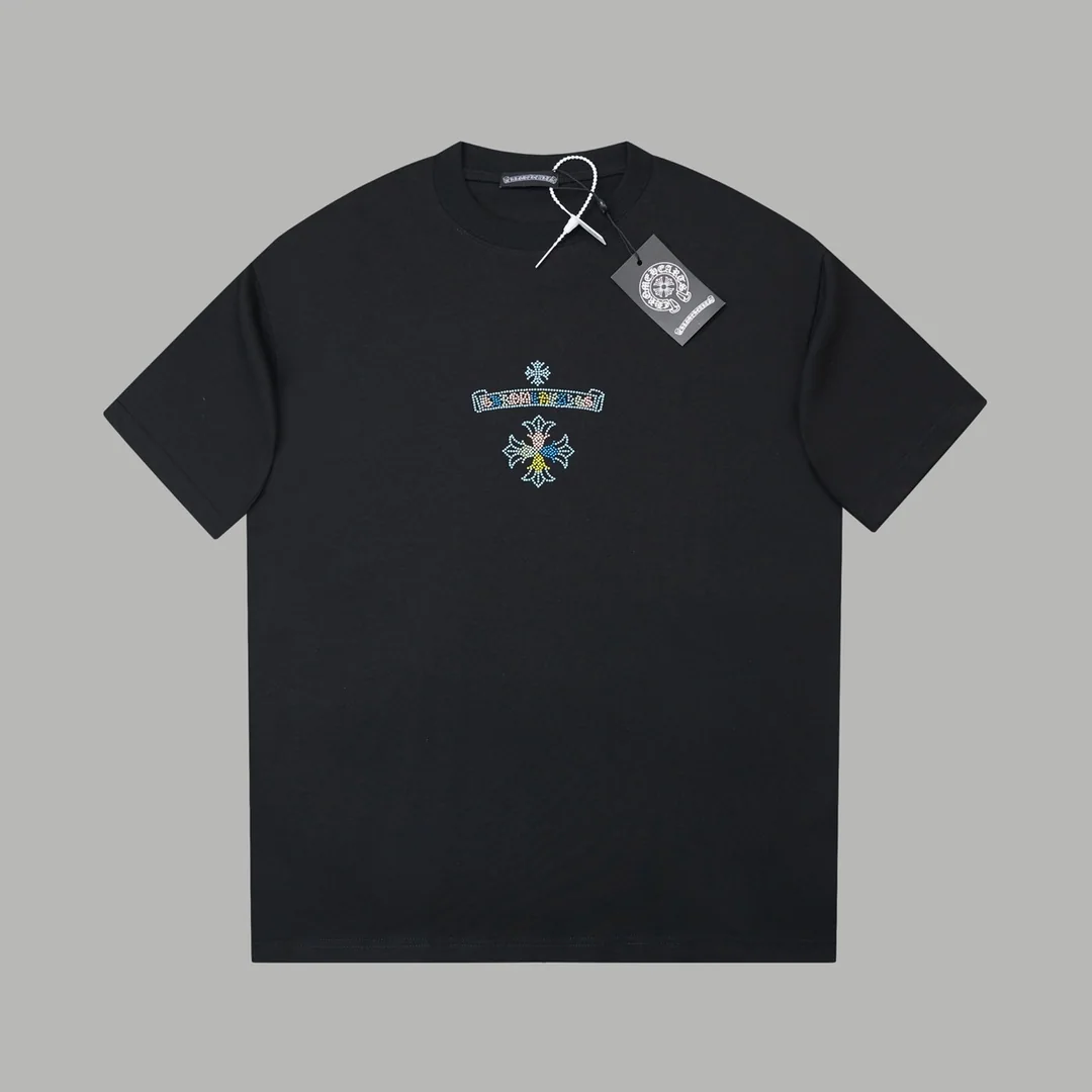 크롬하츠 라인석 장식 여성 반팔 티셔츠 26 SS 상세 이미지 1