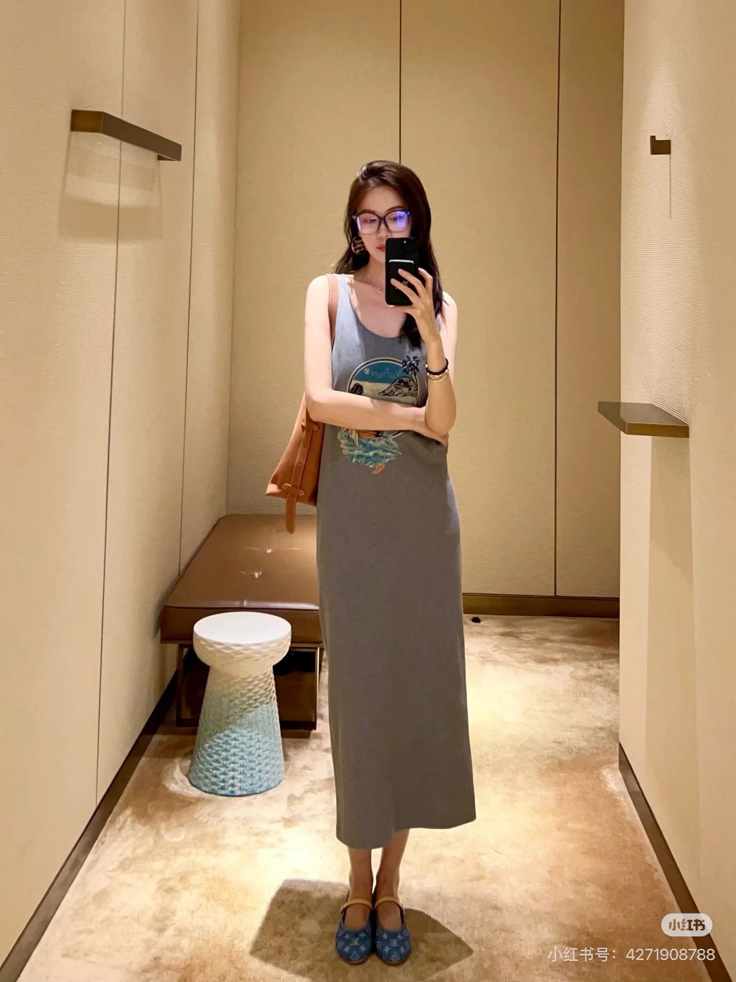 루이비통 심플 디자인 여성 원피스 상세 이미지 2