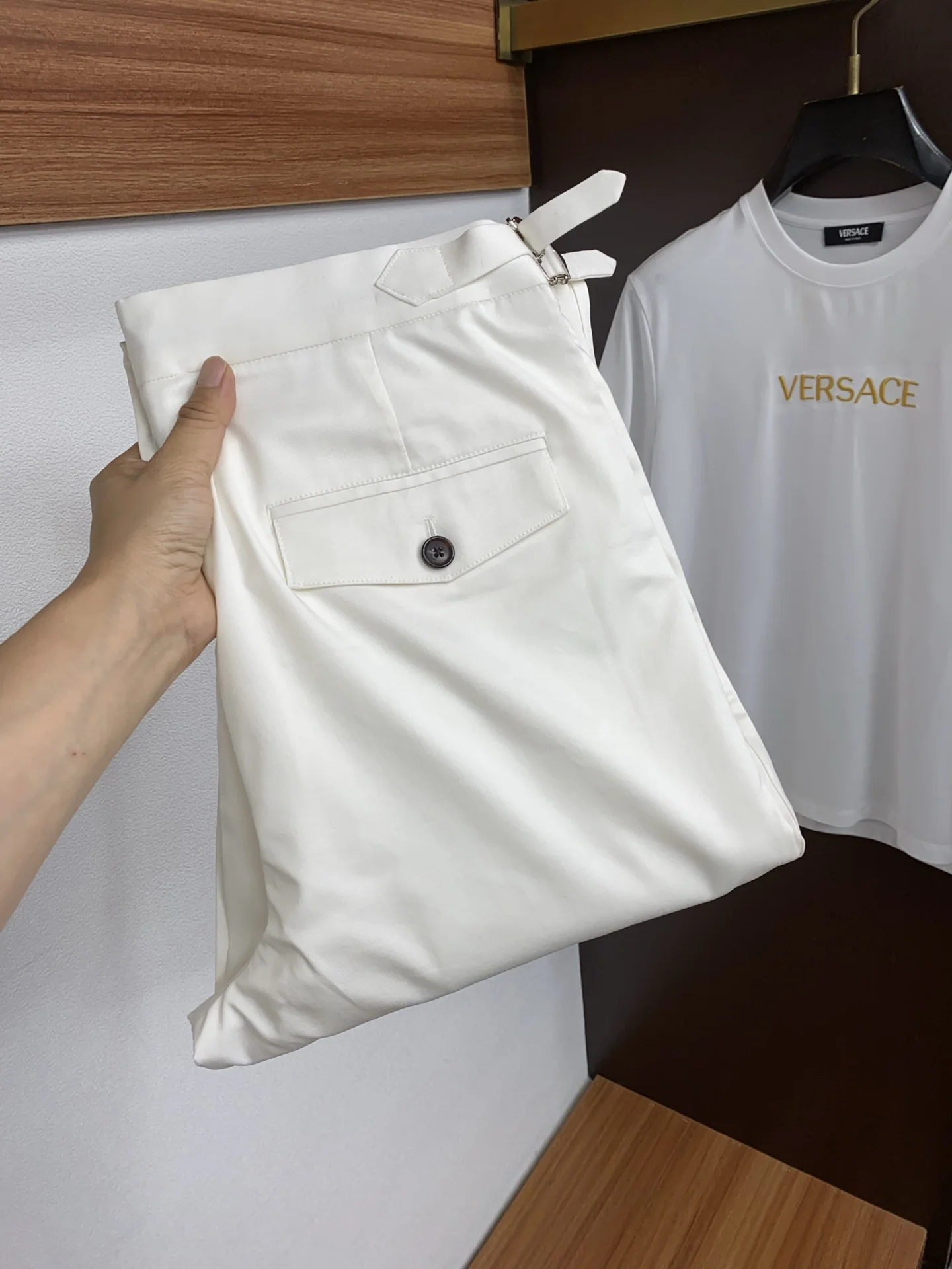 제냐 텐셀 슬림핏 남성 바지 상세 이미지 1