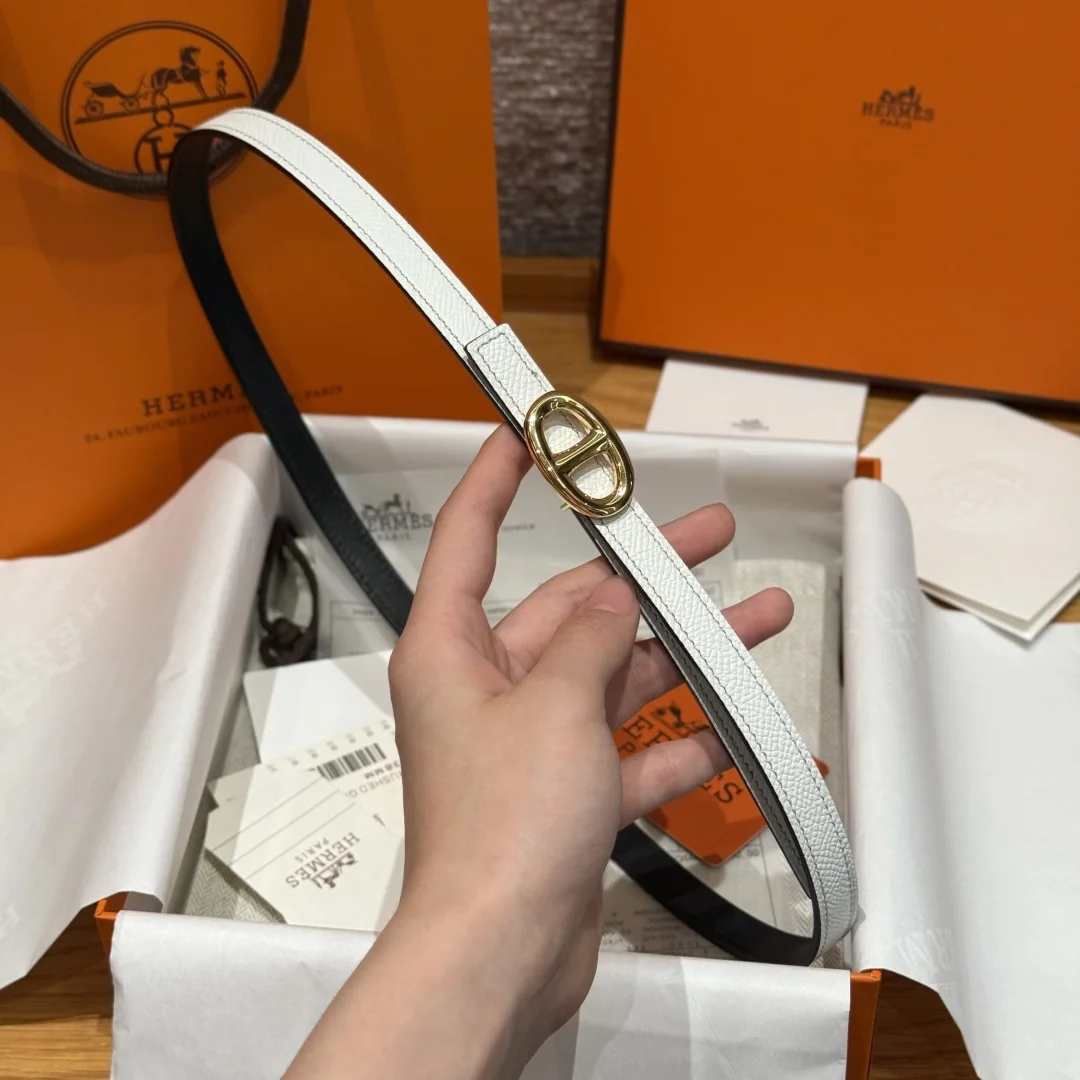 에르메스 마이용H 양면 가죽 벨트 상세 이미지 3