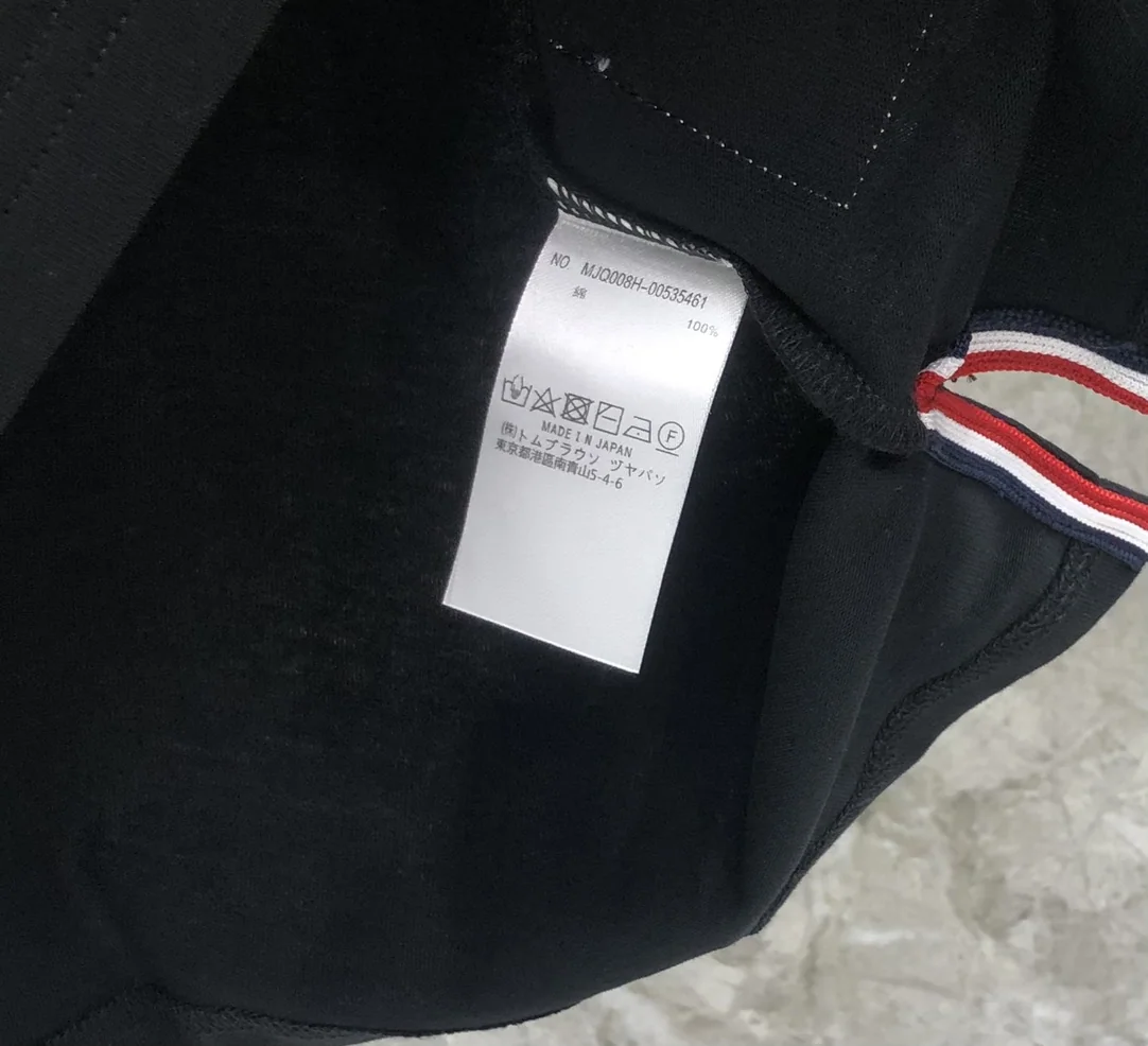 톰브라운 닻 패턴 크루넥 남성 반팔 티셔츠 상세 이미지 8