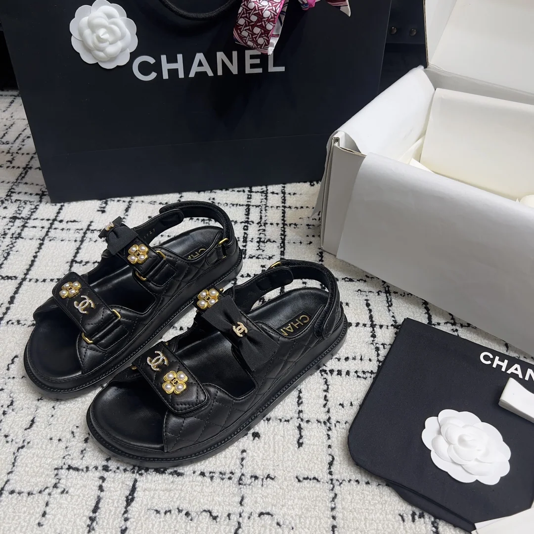 샤넬 더블 C 벨크로 비치슈즈 상세 이미지 6