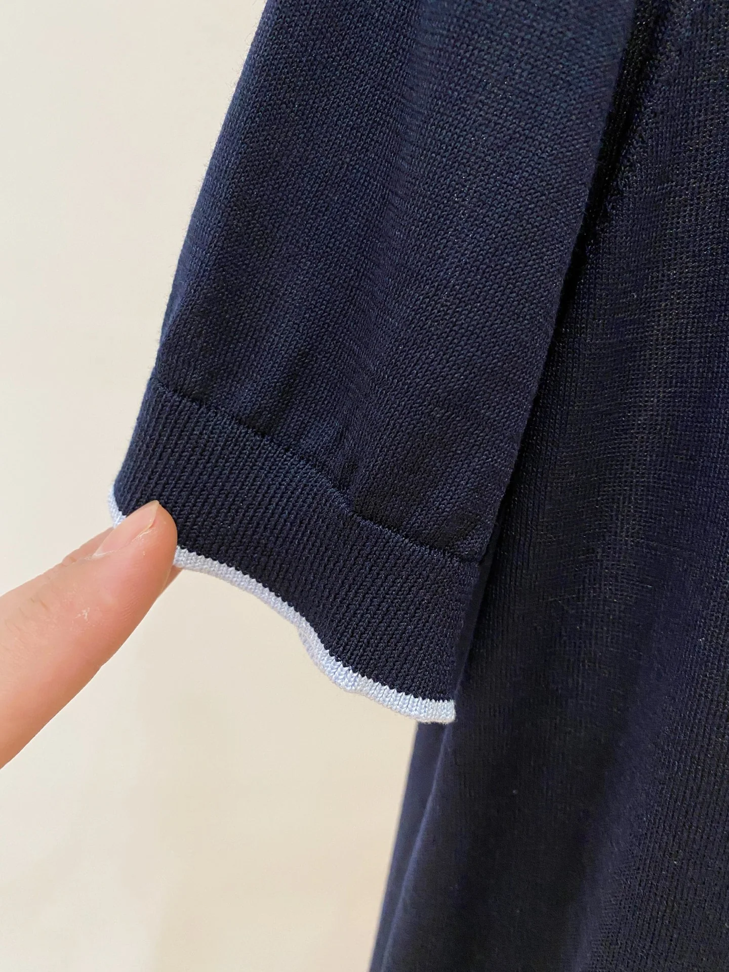 로로피아나 남성 아세테이트 텐셀 뽕나무 실크 혼방 반팔 티셔츠 상세 이미지 7