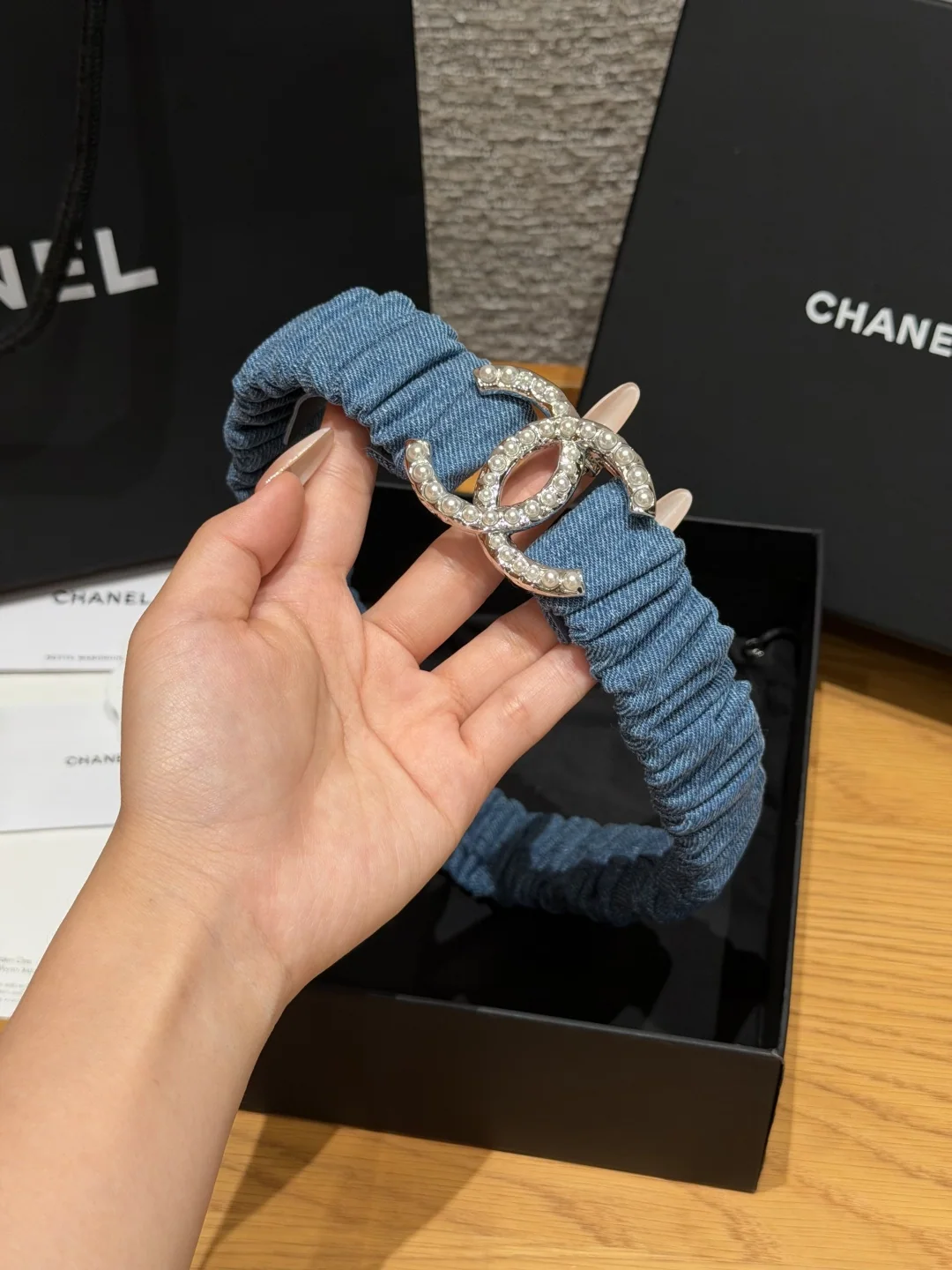샤넬 램스킨 진주 더블 C 허리벨트 30mm 상세 이미지 2