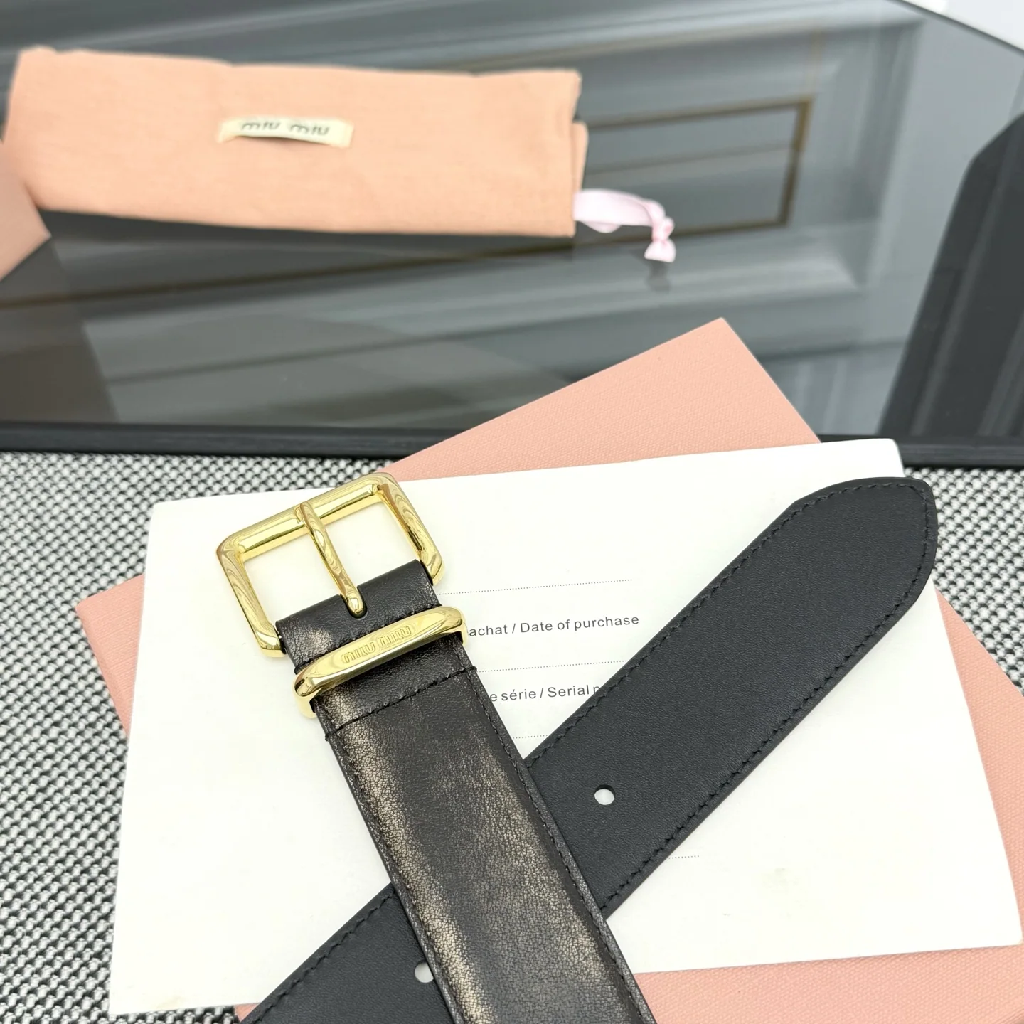 미우미우 벨트 57912 Miu Miu Belt 상세 이미지 4