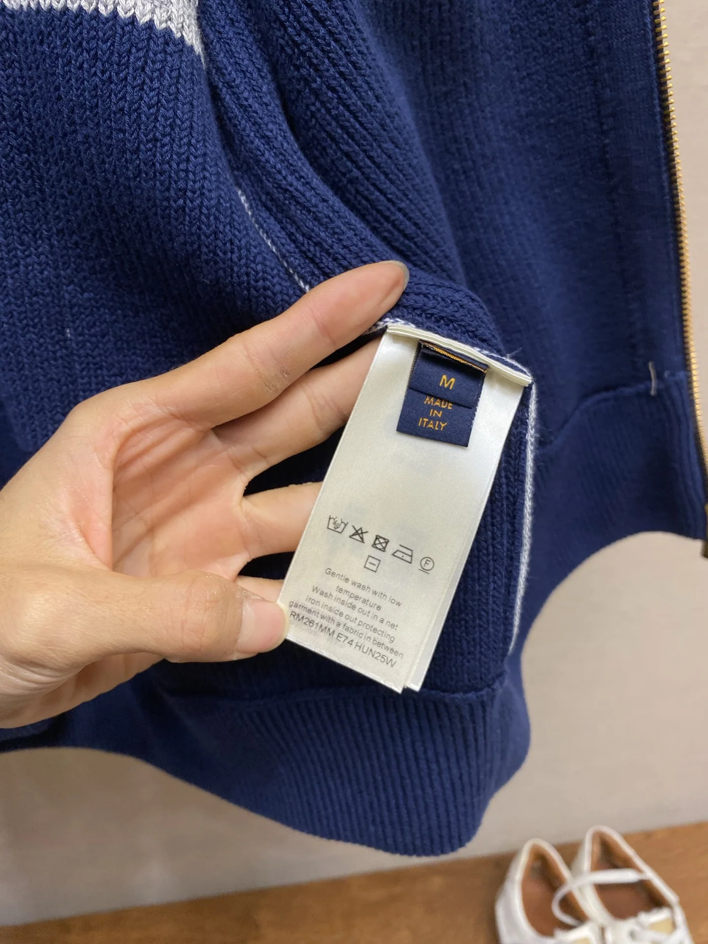 루이비통 패치워크 지퍼업 남성 자켓 상세 이미지 5