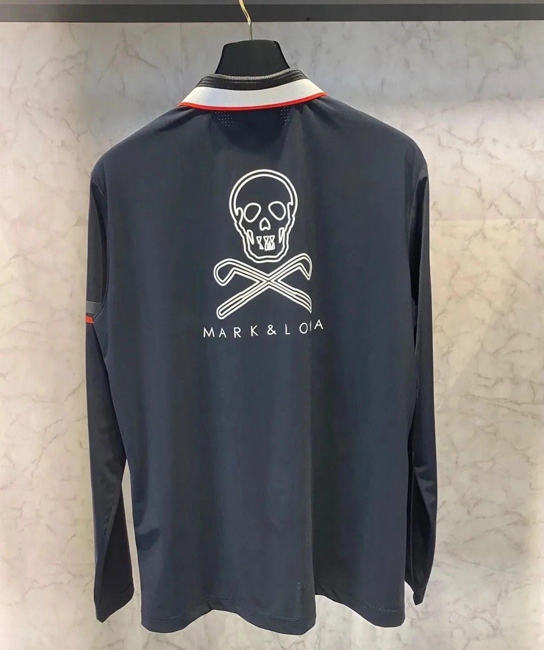 마크앤로나 남성 아이스 실크 자외선 차단 긴팔 골프 셔츠 상세 이미지 6
