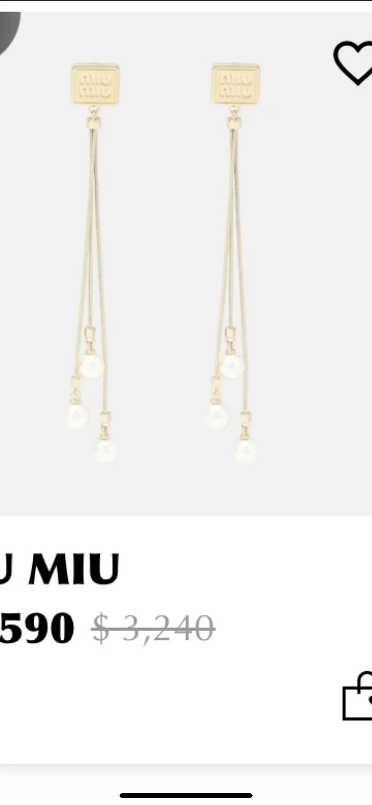 미우미우 목걸이 61216 Miu Miu Necklace 상세 이미지 2