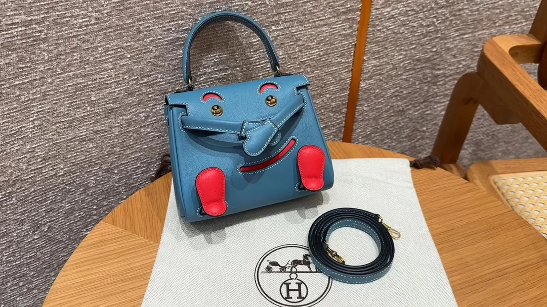 에르메스 켈리 돌백 데님 블루 가방 상세 이미지 1