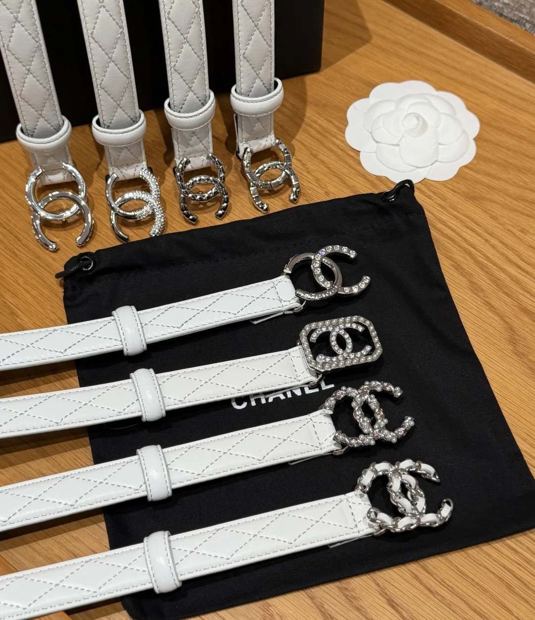 샤넬 퀼팅 램스킨 벨트 20mm 상세 이미지 3