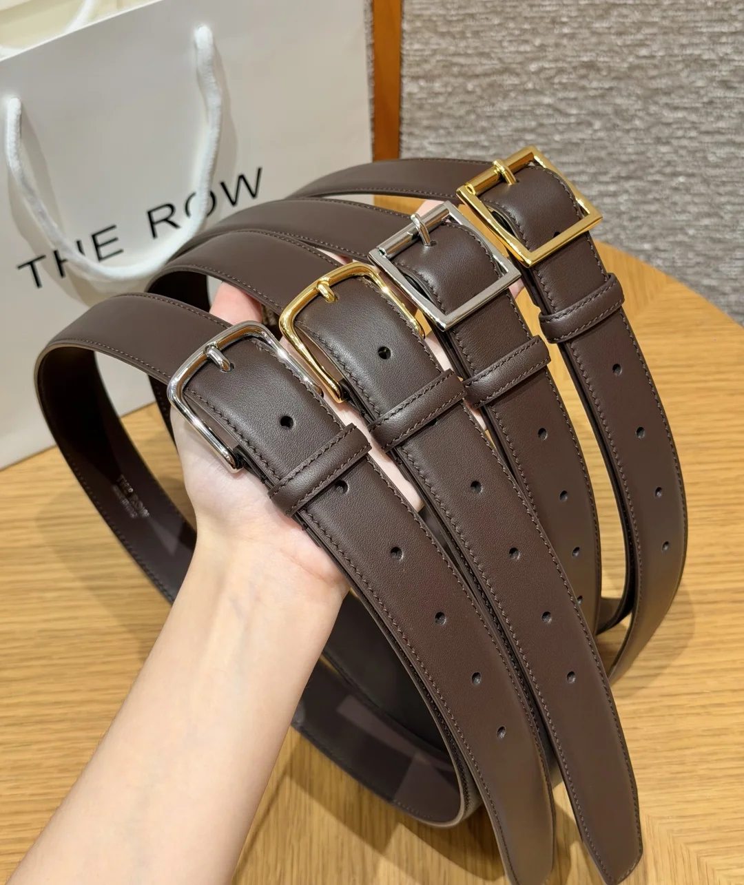 더로우 클래식 송아지가죽 벨트 32mm 상세 이미지 2
